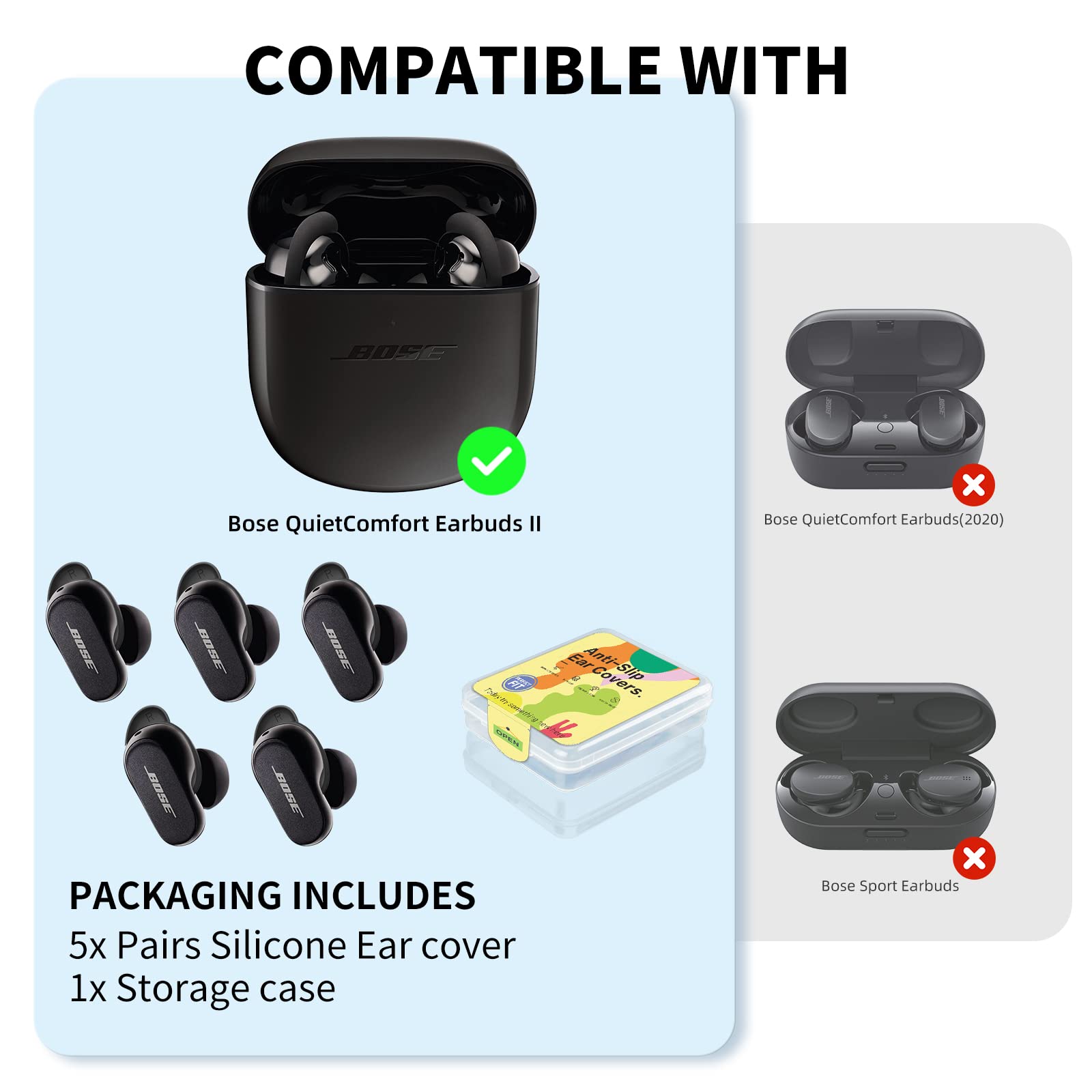 Foto 8 pulgar | Fundas Wofro para Auriculares Bose Quietcomfort 2 y Ultra - Venta Internacional