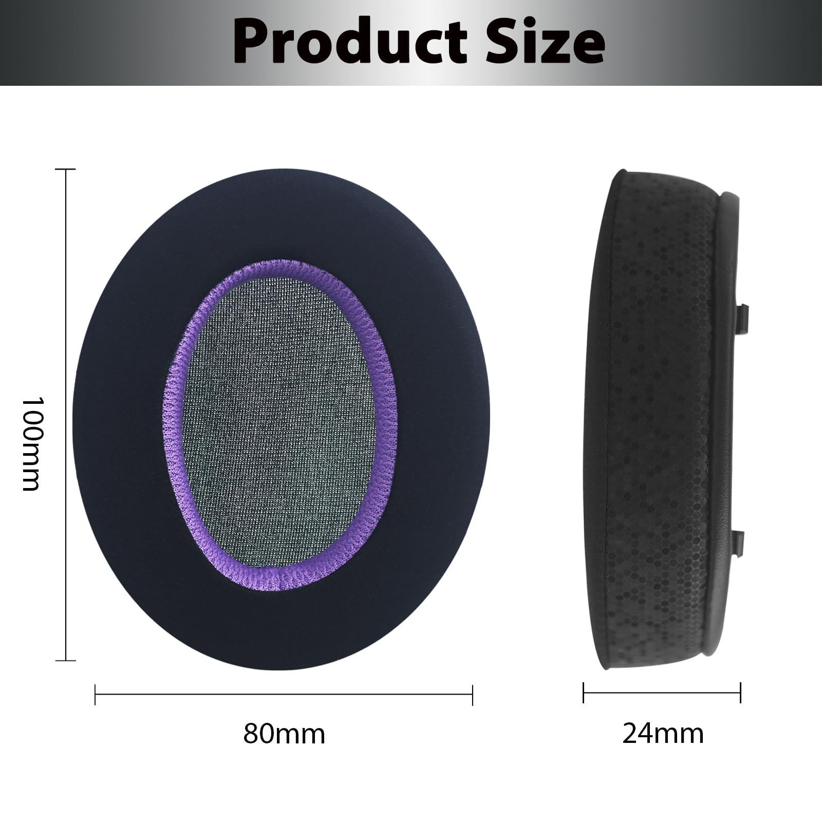 Foto 6 pulgar | Almohadillas De Repuesto Adhiper Wh-xb910n, Gel Refrigerante, Color Negro Y Morado - Venta Internacional.