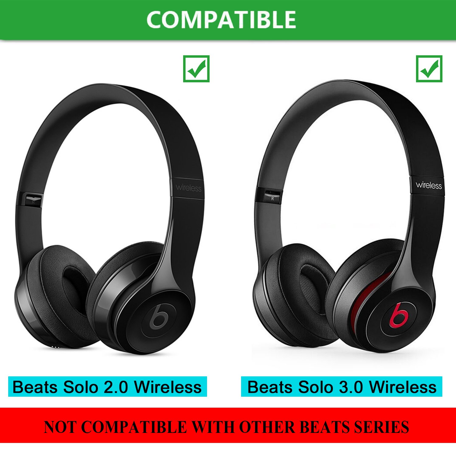 Foto 3 pulgar | Almohadillas De Repuesto Para Beats Solo 2/3 Wireless - Venta Internacional.