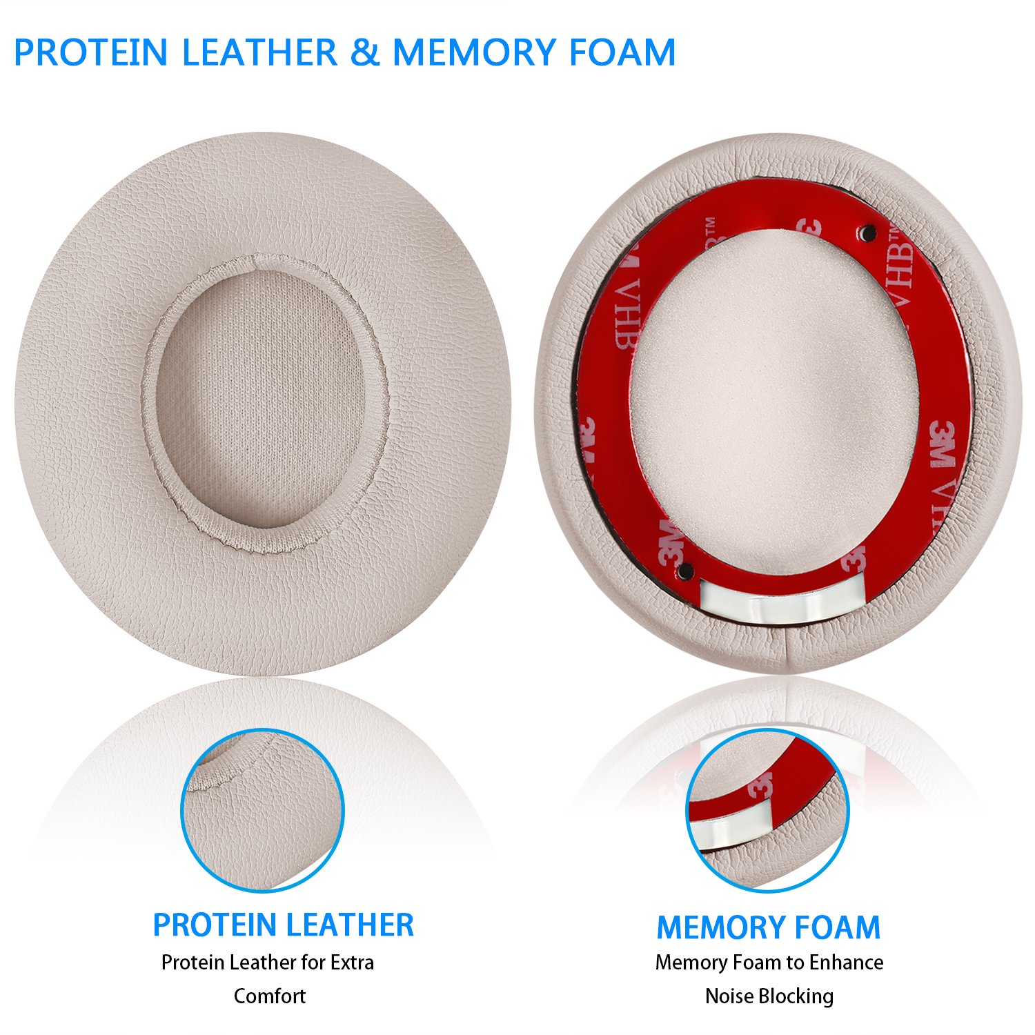 Foto 4 pulgar | Almohadillas De Repuesto Para Beats Solo 2/3 Wireless - Venta Internacional.