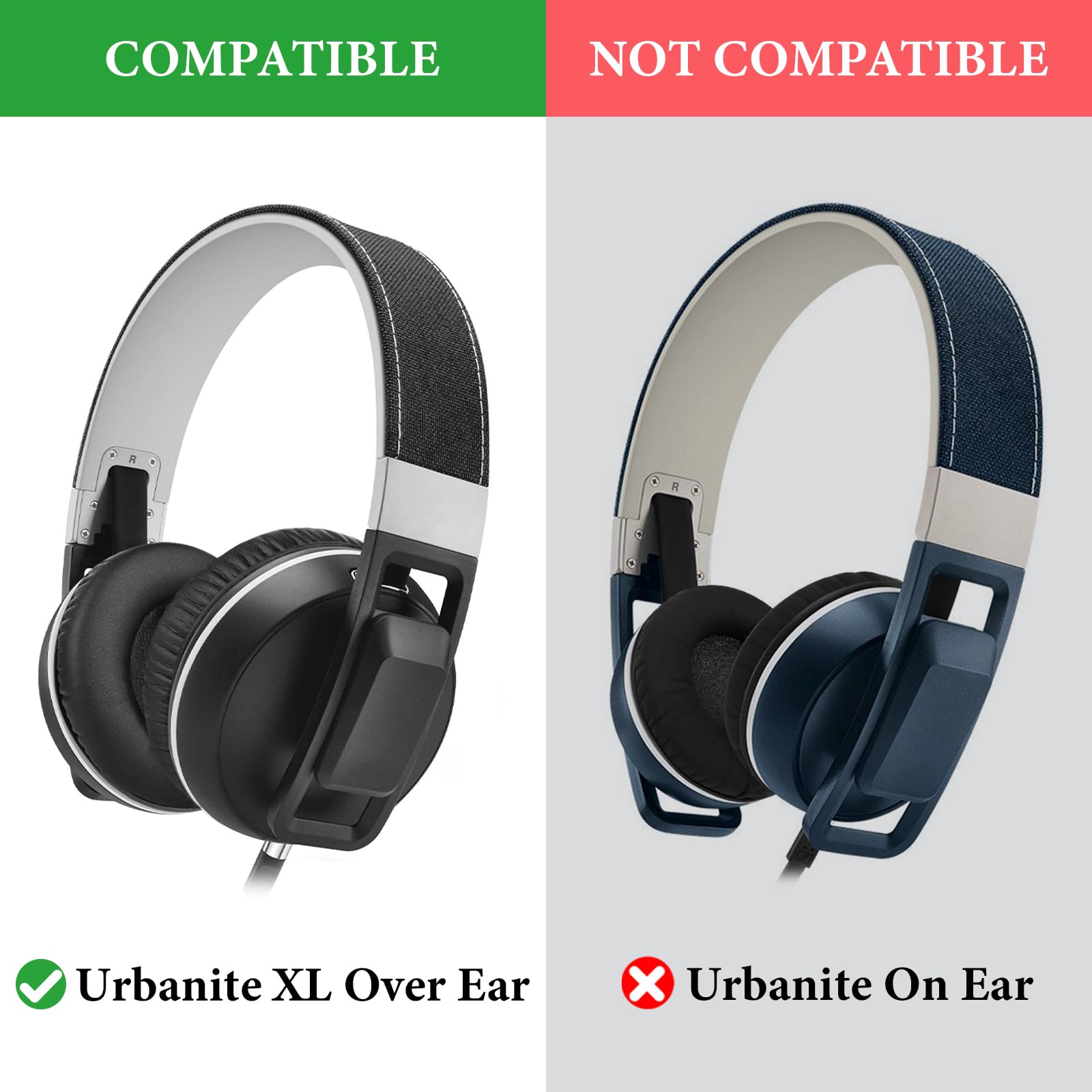 Foto 3 pulgar | Almohadillas De Repuesto Geekria Para Sennheiser Urbanite Xl - Venta Internacional.