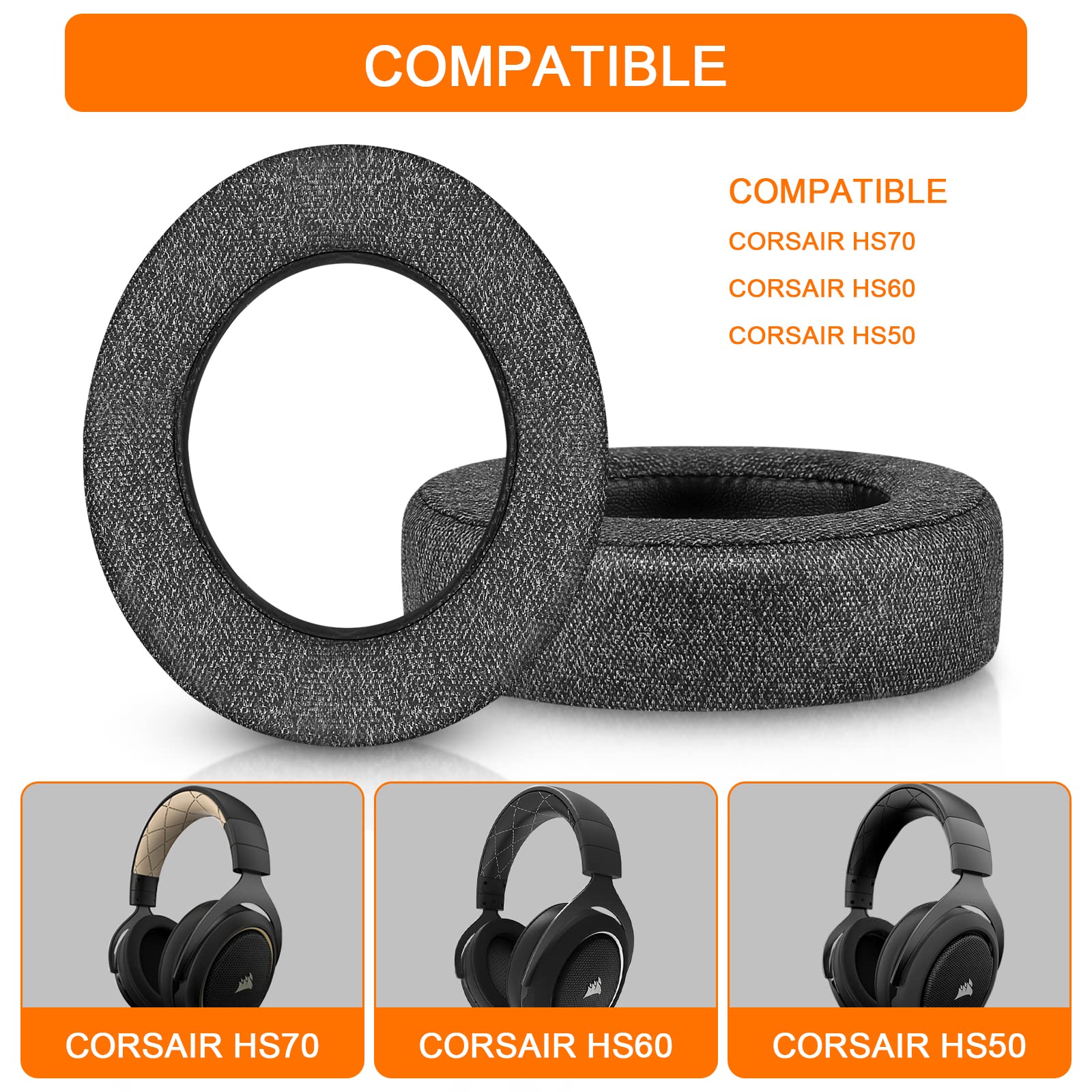 Foto 3 pulgar | Almohadillas G Gvoears para Audífonos Corsair-Venta Internacional