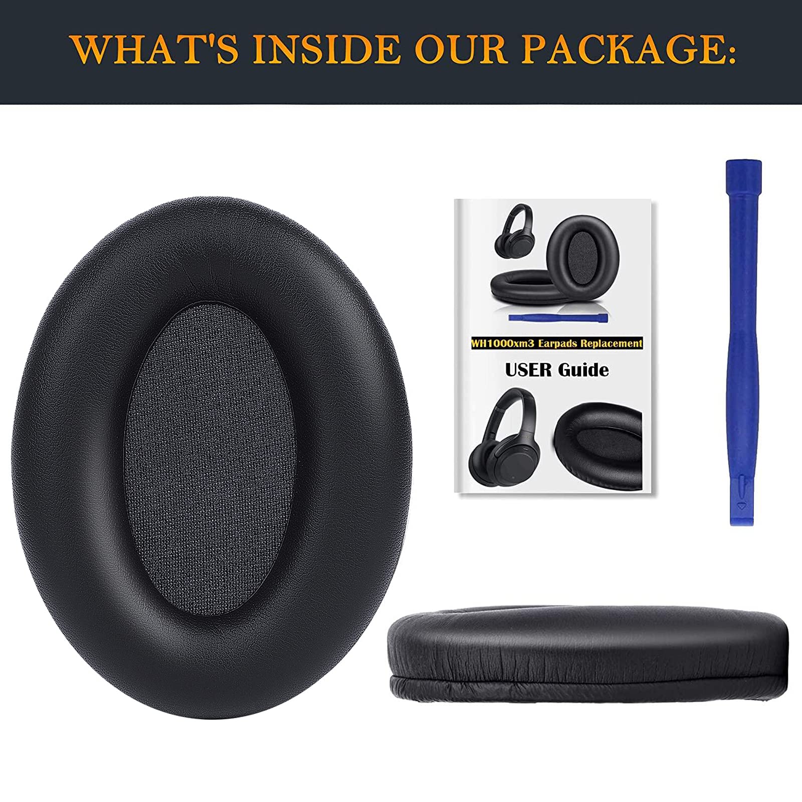 Foto 6 | Almohadillas De Repuesto Para Sony Wh-1000xm3, Color Negro - Venta Internacional.