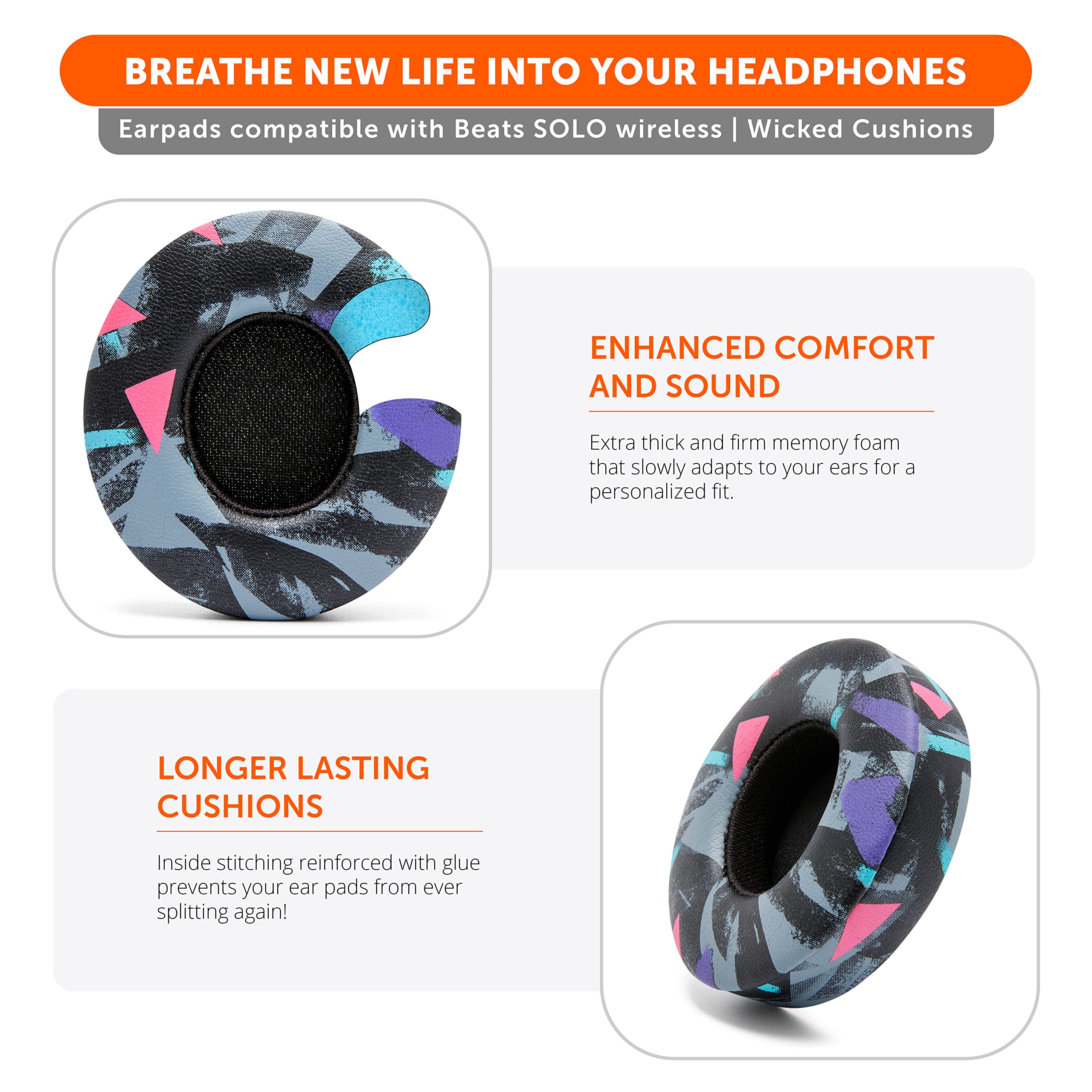 Foto 5 | Almohadillas De Repuesto Wicked Cushions Para Beats Solo 2 Y 3 - Venta Internacional.
