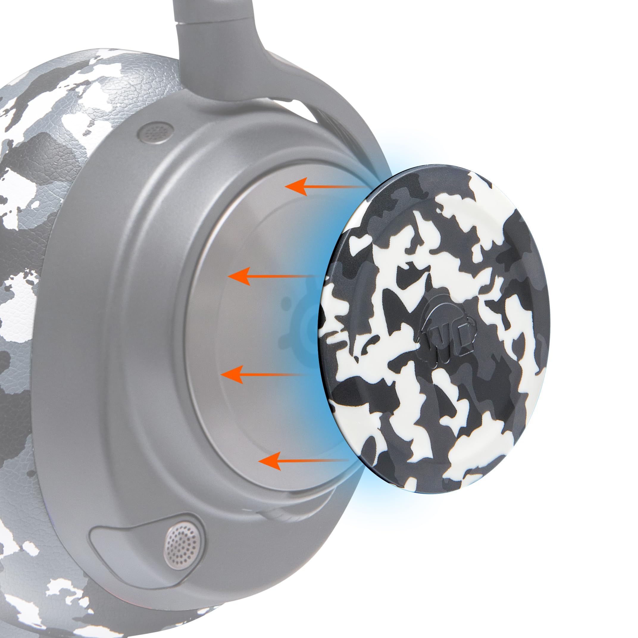 Foto 2 pulgar | Placas De Altavoz Laterales Para Auriculares Arctis Nova Wc Snow Camo - Venta Internacional.