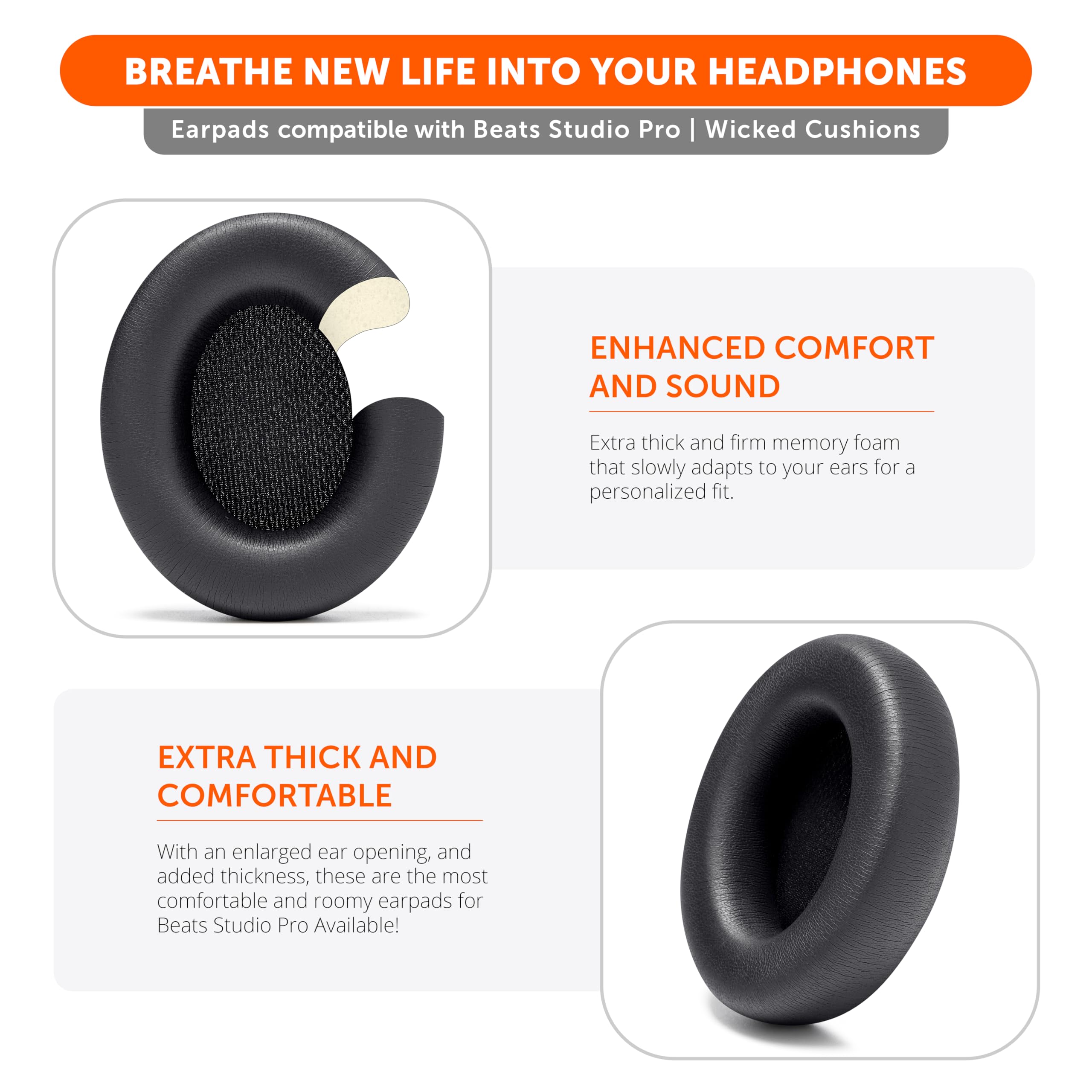 Foto 6 pulgar | Almohadillas Wicked Cushions Wc Padz Studio Pro Para Beats Studio Pro - Venta Internacional.