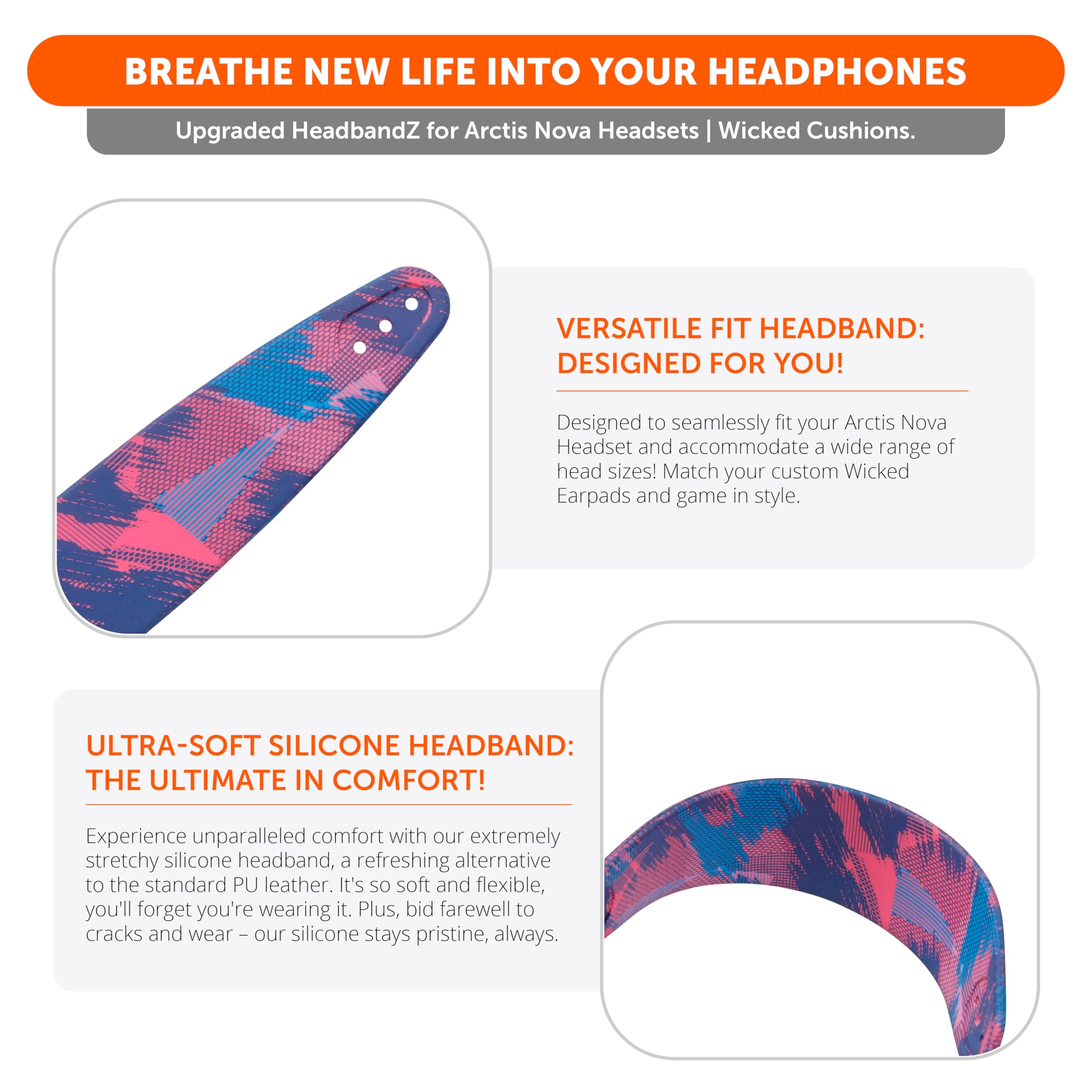 Foto 4 pulgar | Diadema Wc Headbandz Arctis Nova Silicone Para Arctis Nova - Venta Internacional.