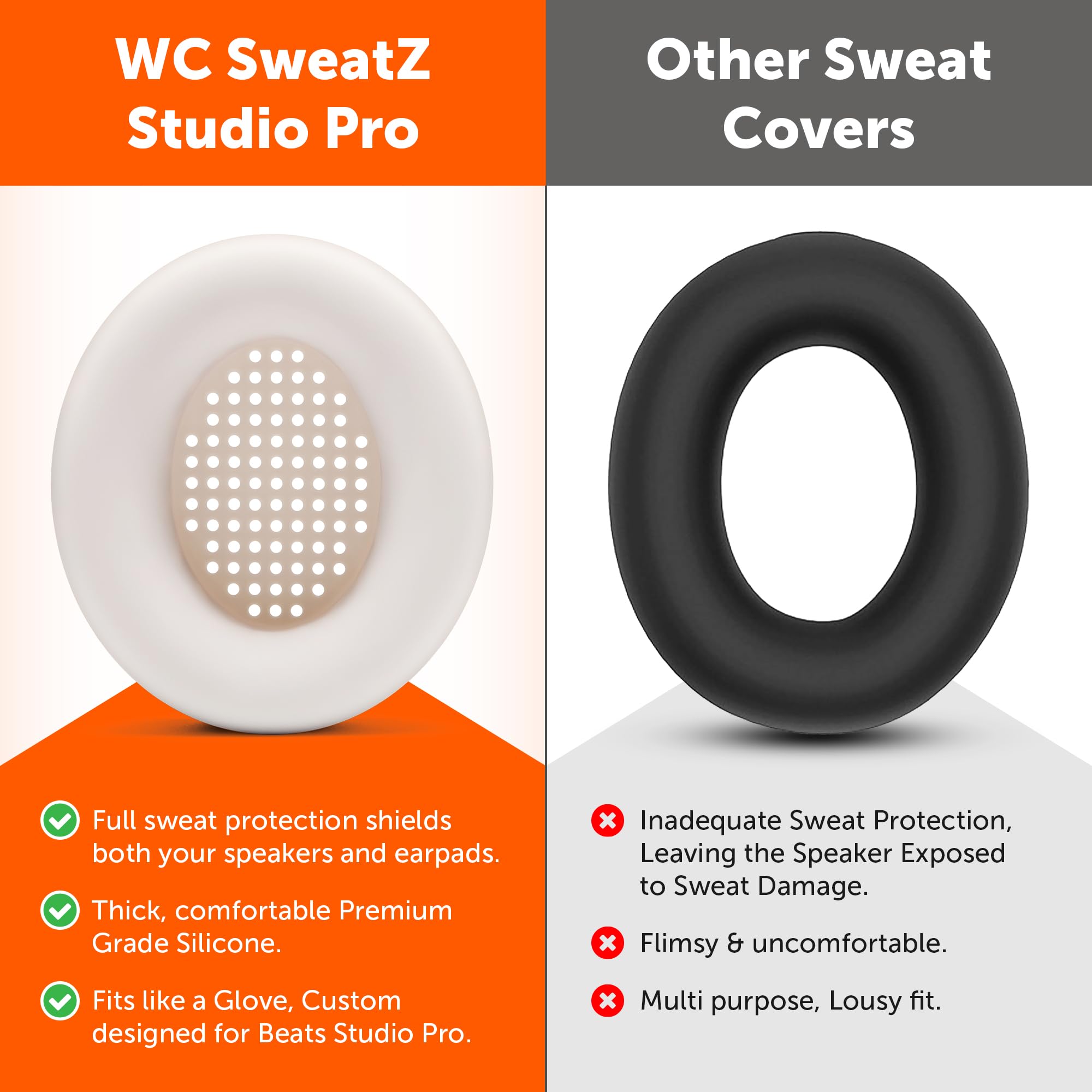 Foto 4 pulgar | Fundas Protectoras De Silicona Para Auriculares Beats Studio Pro - Venta Internacional.