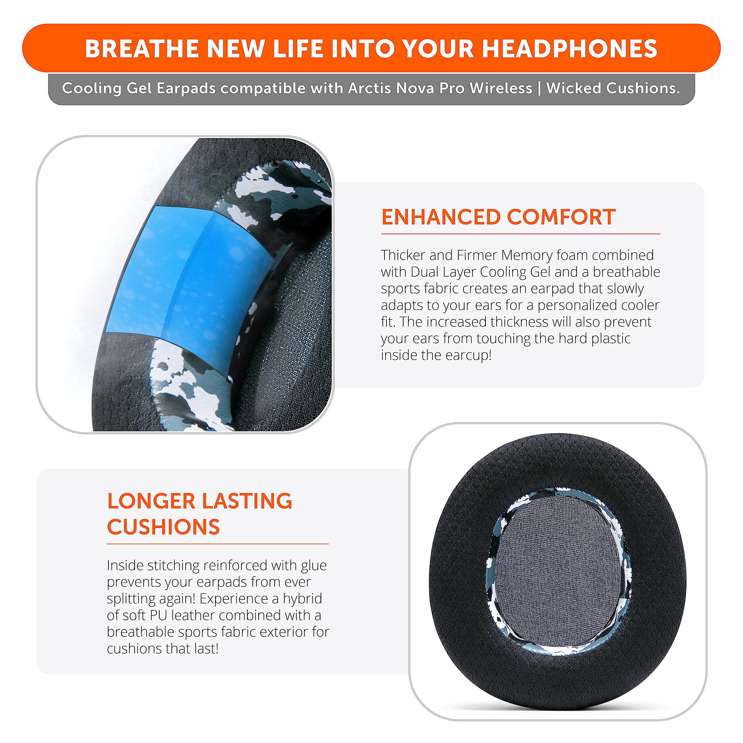 Foto 5 pulgar | Almohadillas Wc Freeze Nova Pro Wireless Arctis Nova Pro Wireless - Venta Internacional.