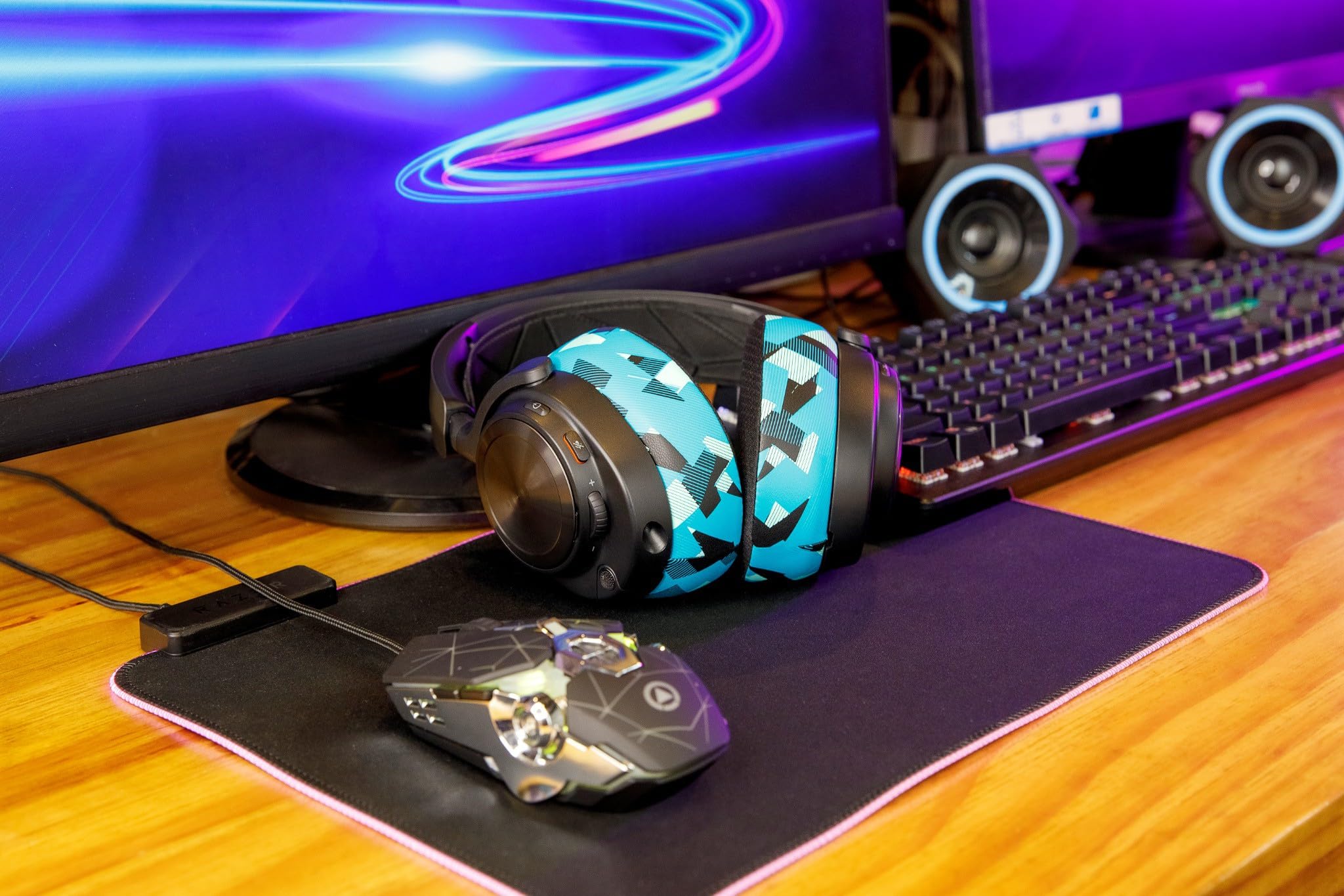Foto 4 pulgar | Almohadillas Wc Freeze Nova Pro Wireless Arctis Nova Pro Cyan - Venta Internacional.
