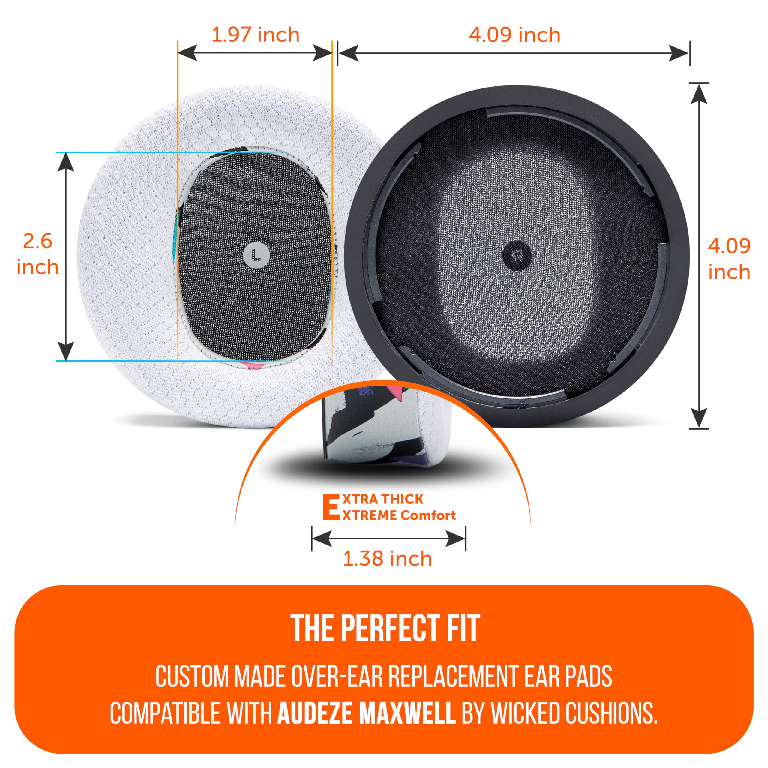 Foto 6 pulgar | Almohadillas De Repuesto Wc Freeze Cooling Gel Para Audeze Maxwell - Venta Internacional.