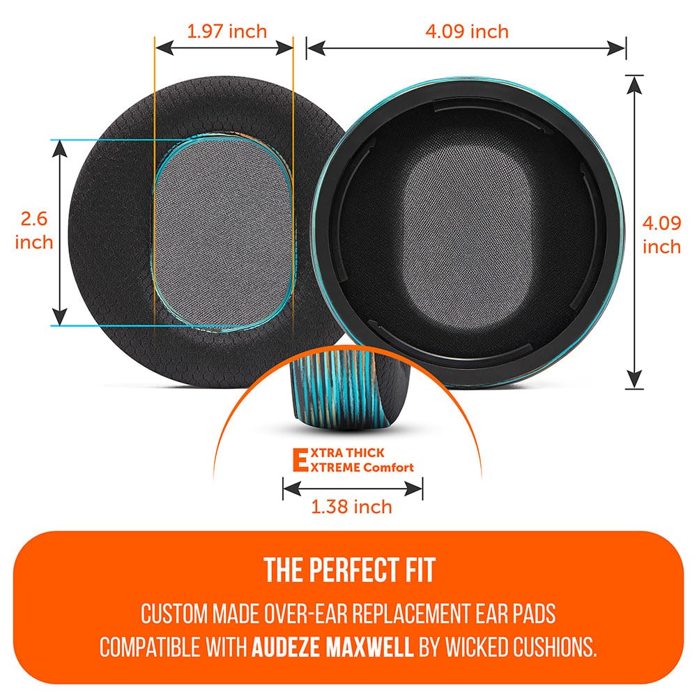 Foto 6 pulgar | Almohadillas De Repuesto Wicked Cushions Wc Freeze Para Audeze Maxwell - Venta Internacional.