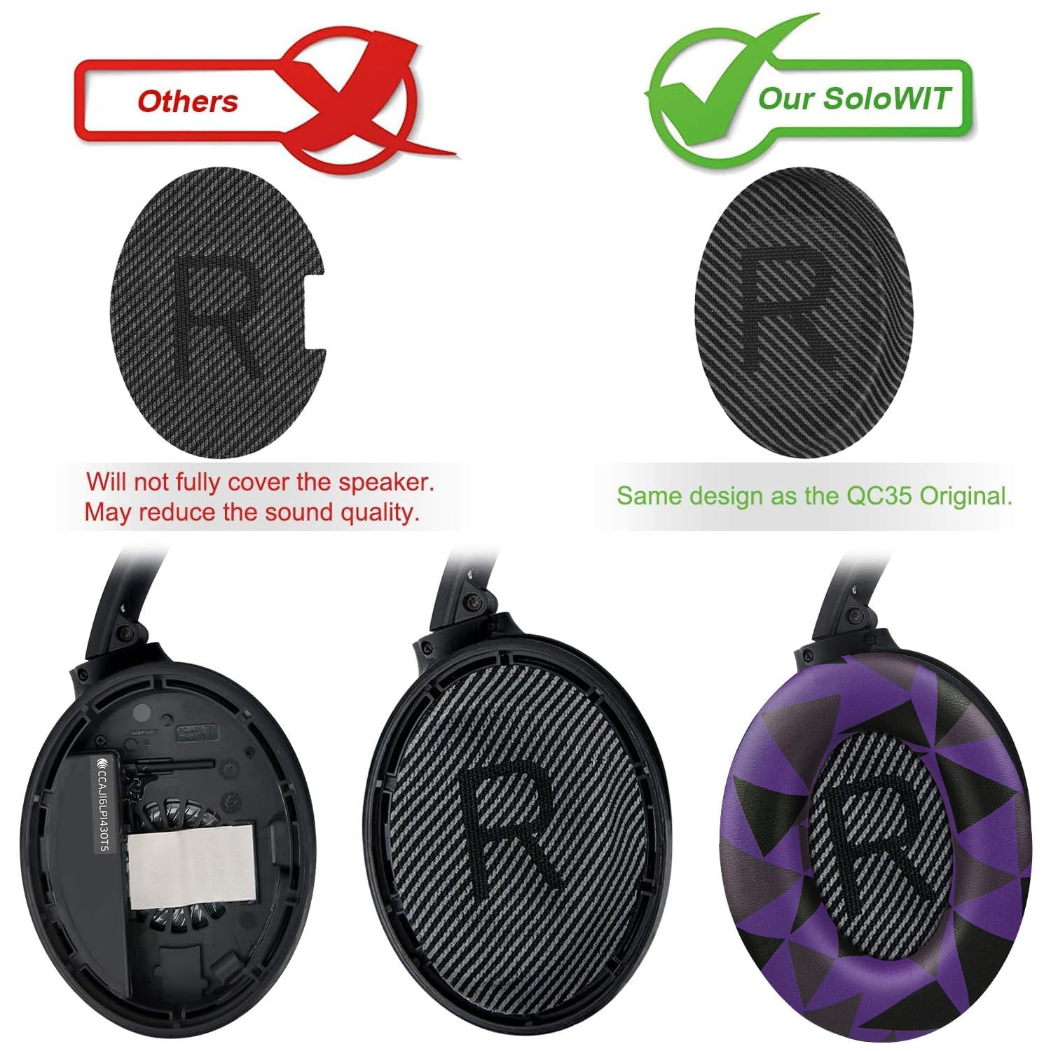 Foto 6 pulgar | Almohadillas De Repuesto Para Auriculares Bose Quietcomfort 35 - Venta Internacional.
