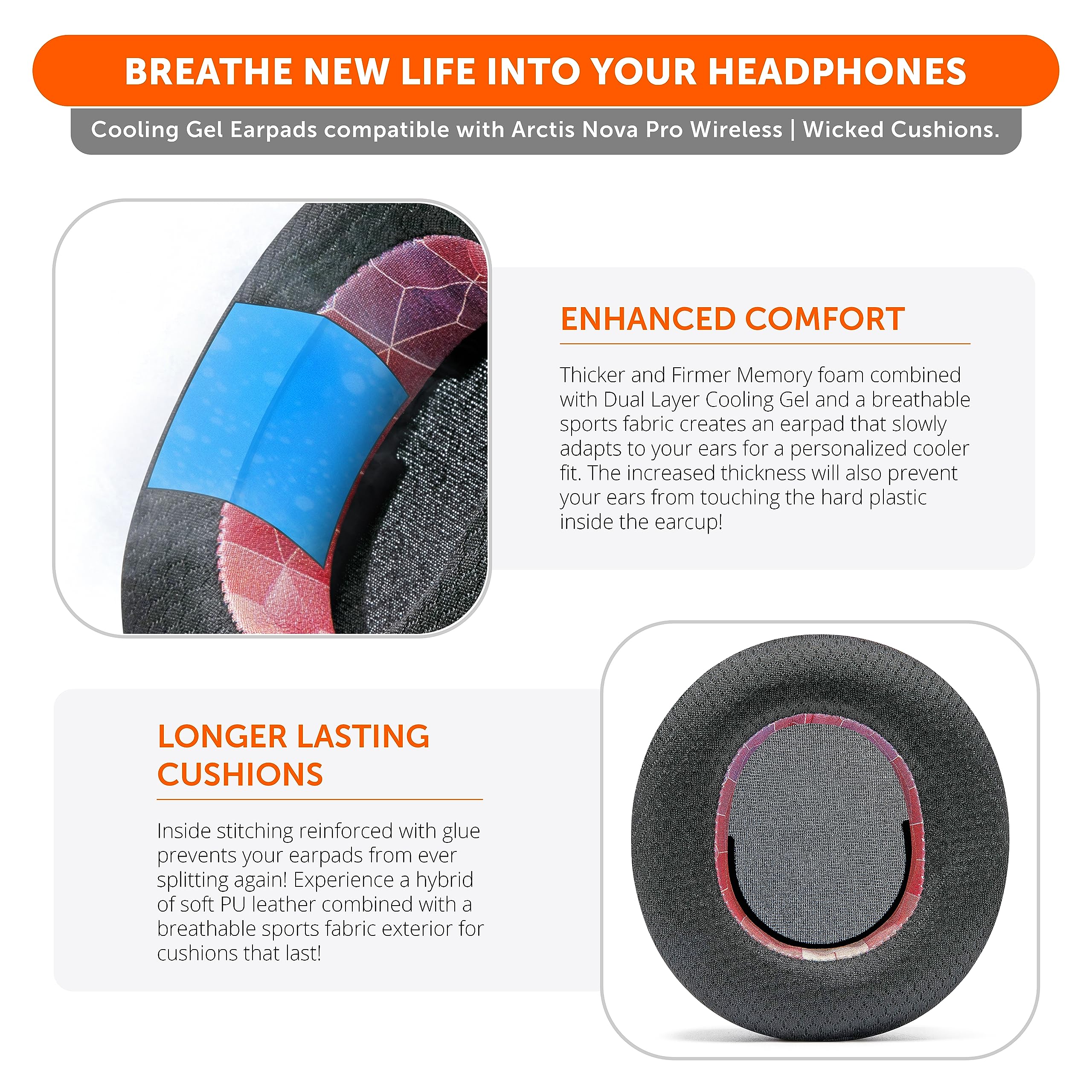 Foto 5 pulgar | Almohadillas Wc Freeze Nova Pro Wireless Arctis Nova Pro Wireless - Venta Internacional.
