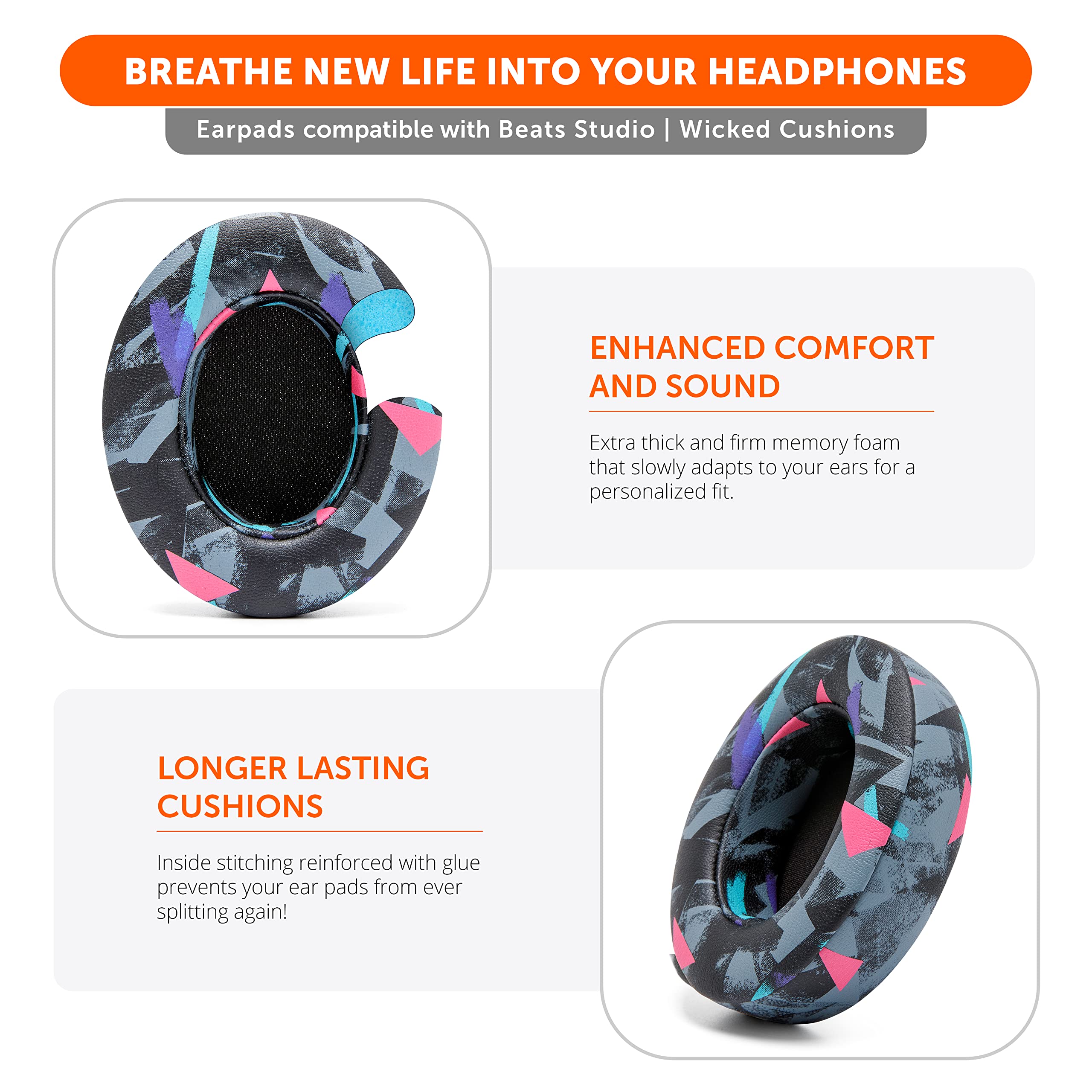 Foto 6 pulgar | Almohadillas De Repuesto Wc Wicked Cushions Para Beats Studio 2 Y 3 - Venta Internacional.