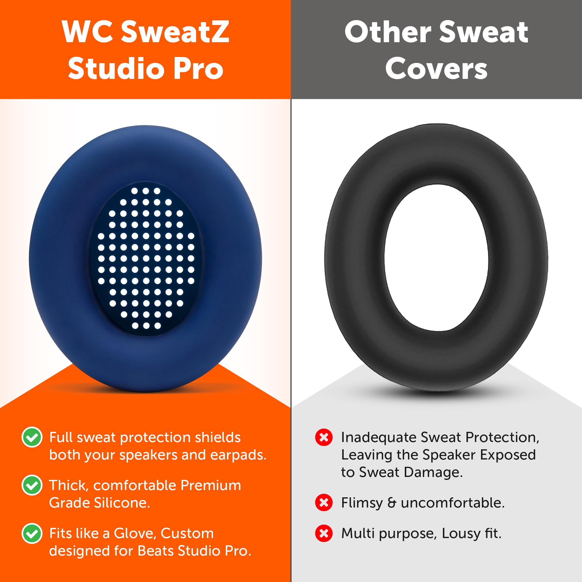 Foto 4 pulgar | Fundas De Silicona Para Auriculares Wicked Cushions Para Beats Studio Pro - Venta Internacional.
