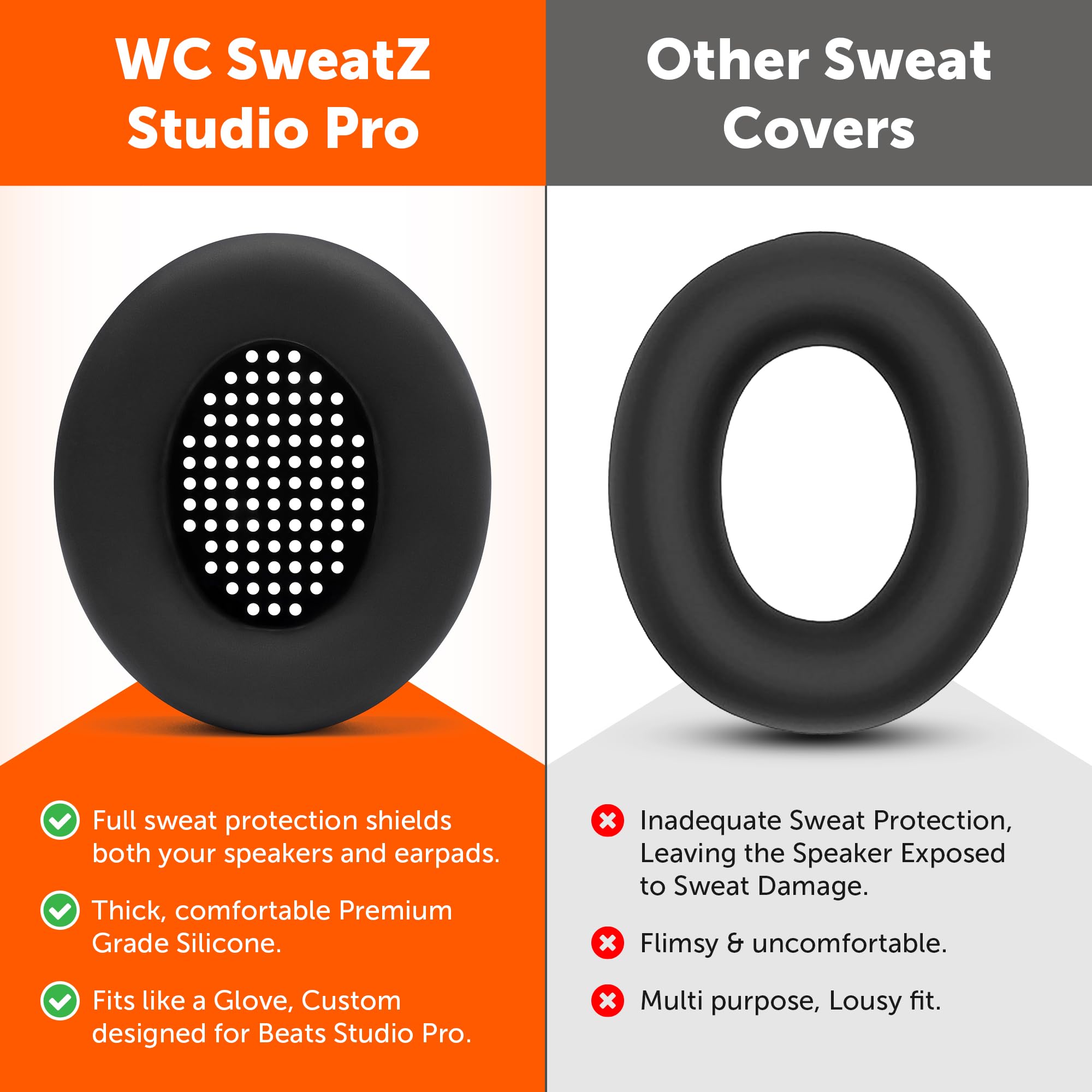Foto 4 pulgar | Fundas Protectoras De Silicona Para Auriculares Beats Studio Pro - Venta Internacional.