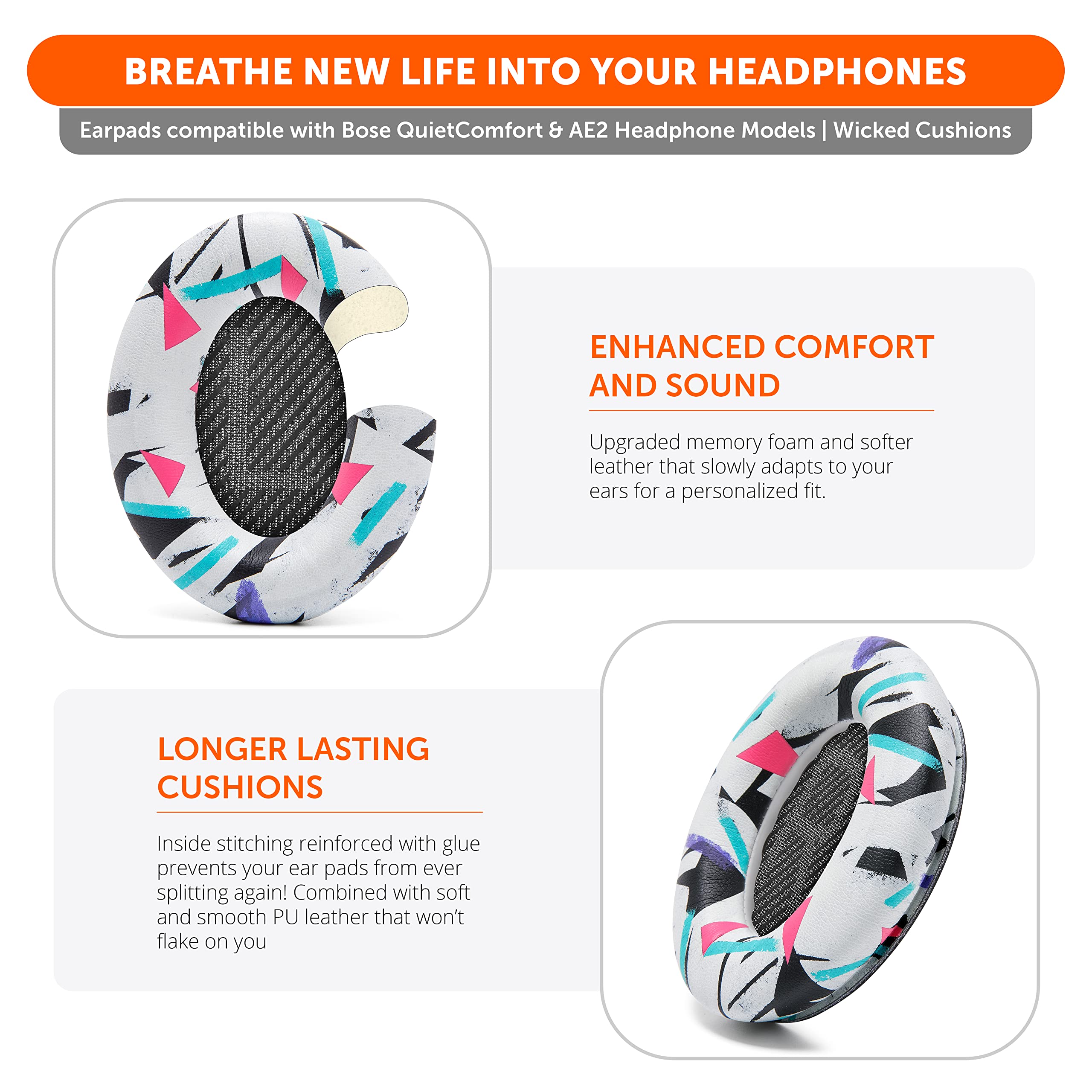 Foto 5 pulgar | Almohadillas De Repuesto Wc Wicked Cushions Para Bose Qc35 Y Qc35ii - Venta Internacional.