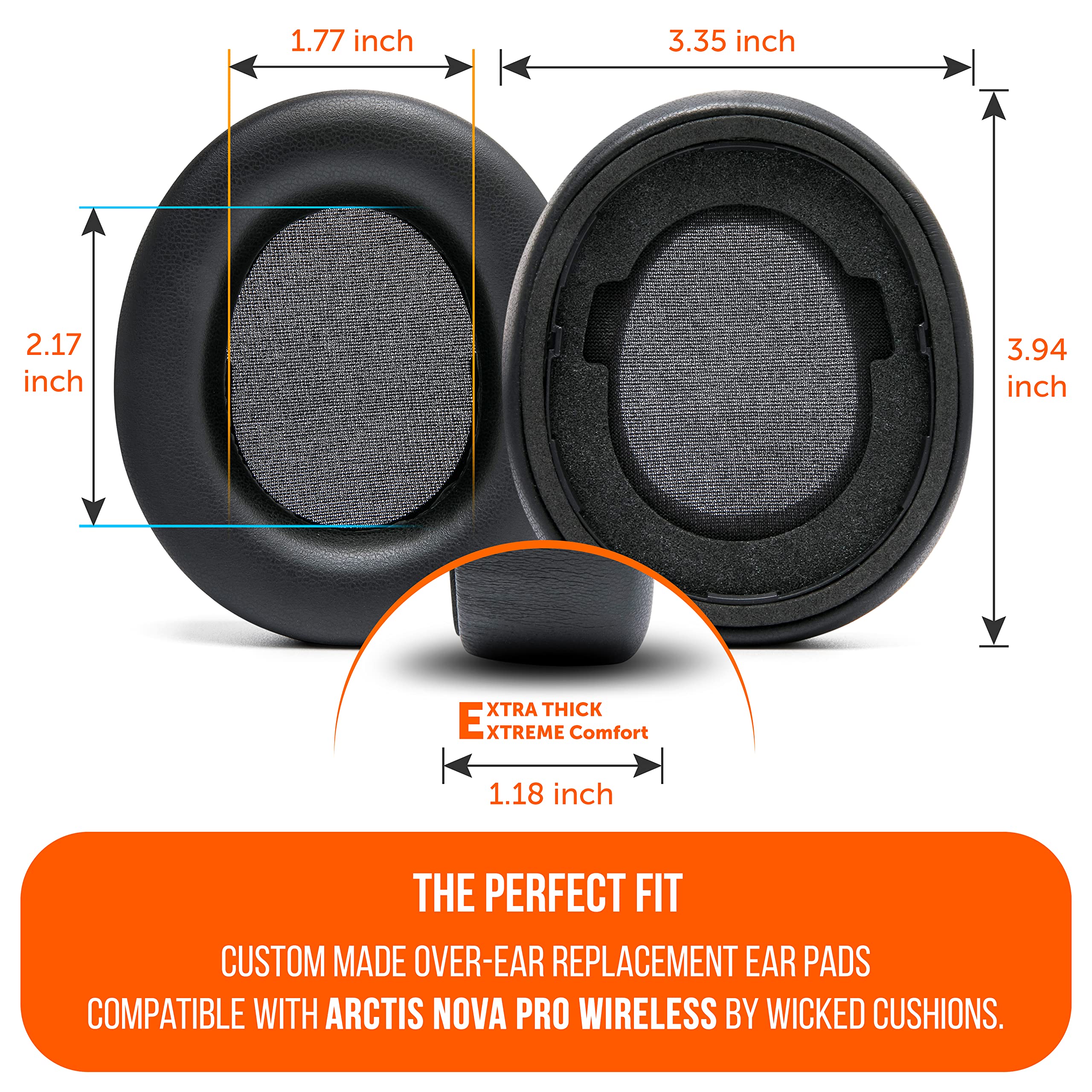 Foto 3 | Almohadillas De Repuesto Wicked Cushions Para Steelseries Arctis Nova Pro Wireless - Venta Internacional.