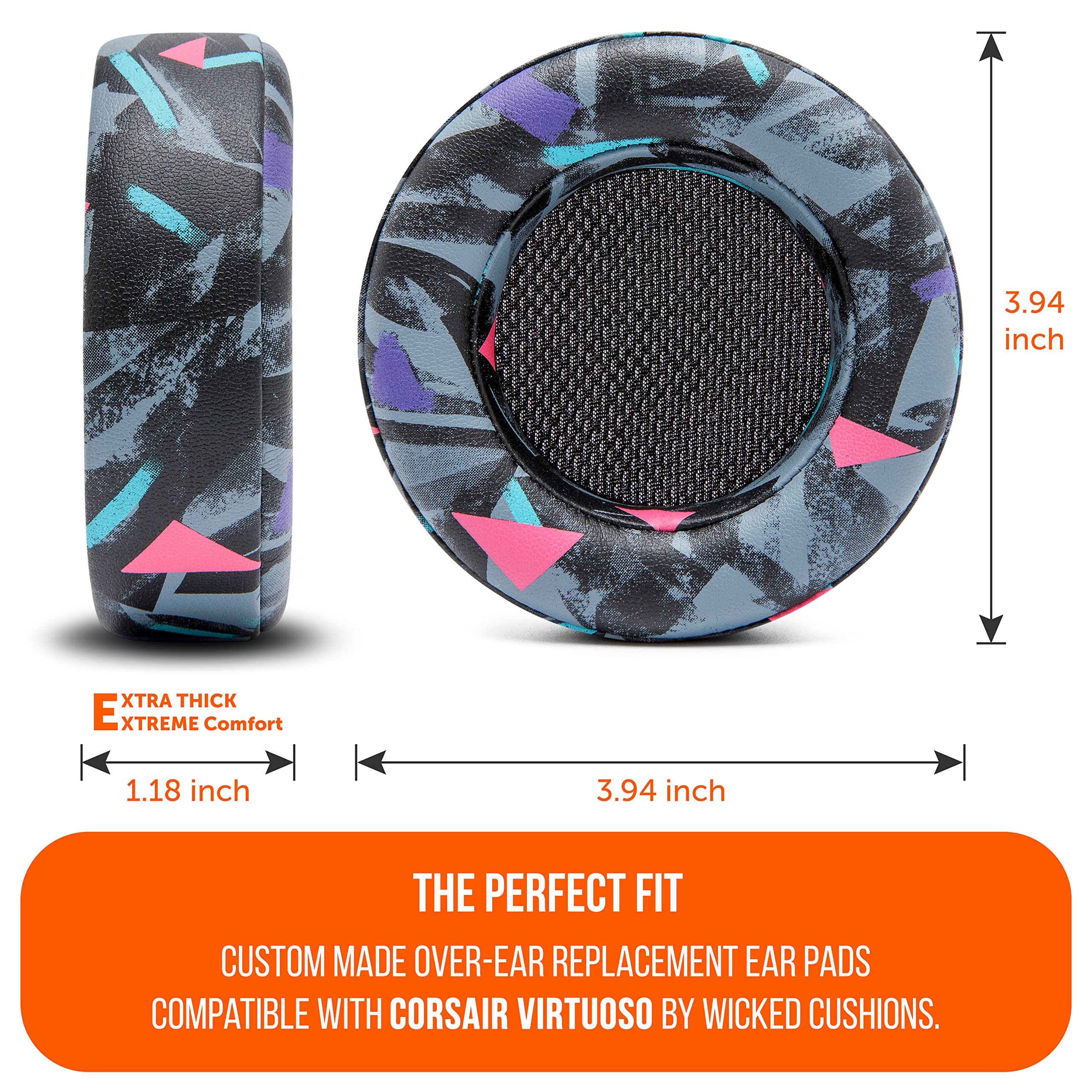 Foto 6 pulgar | Almohadillas De Repuesto Wicked Cushions Para Corsair Virtuoso - Venta Internacional.