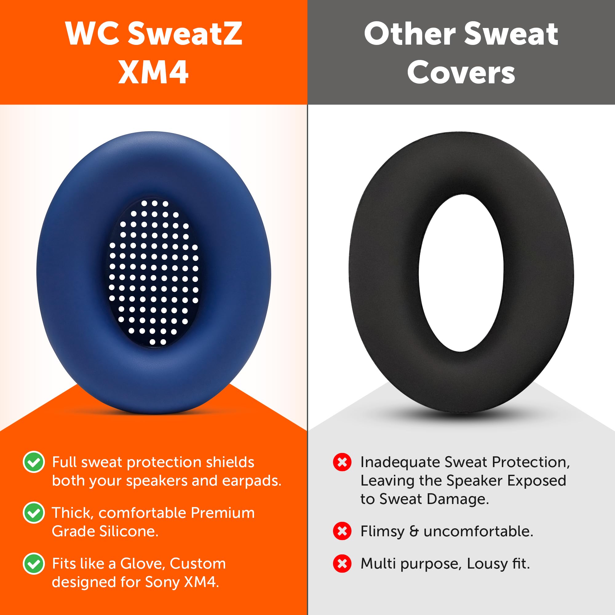 Foto 3 | Fundas Protectoras Contra El Sudor Wc Sweatz Xm4 Para Sony Wh1000xm4 - Venta Internacional.