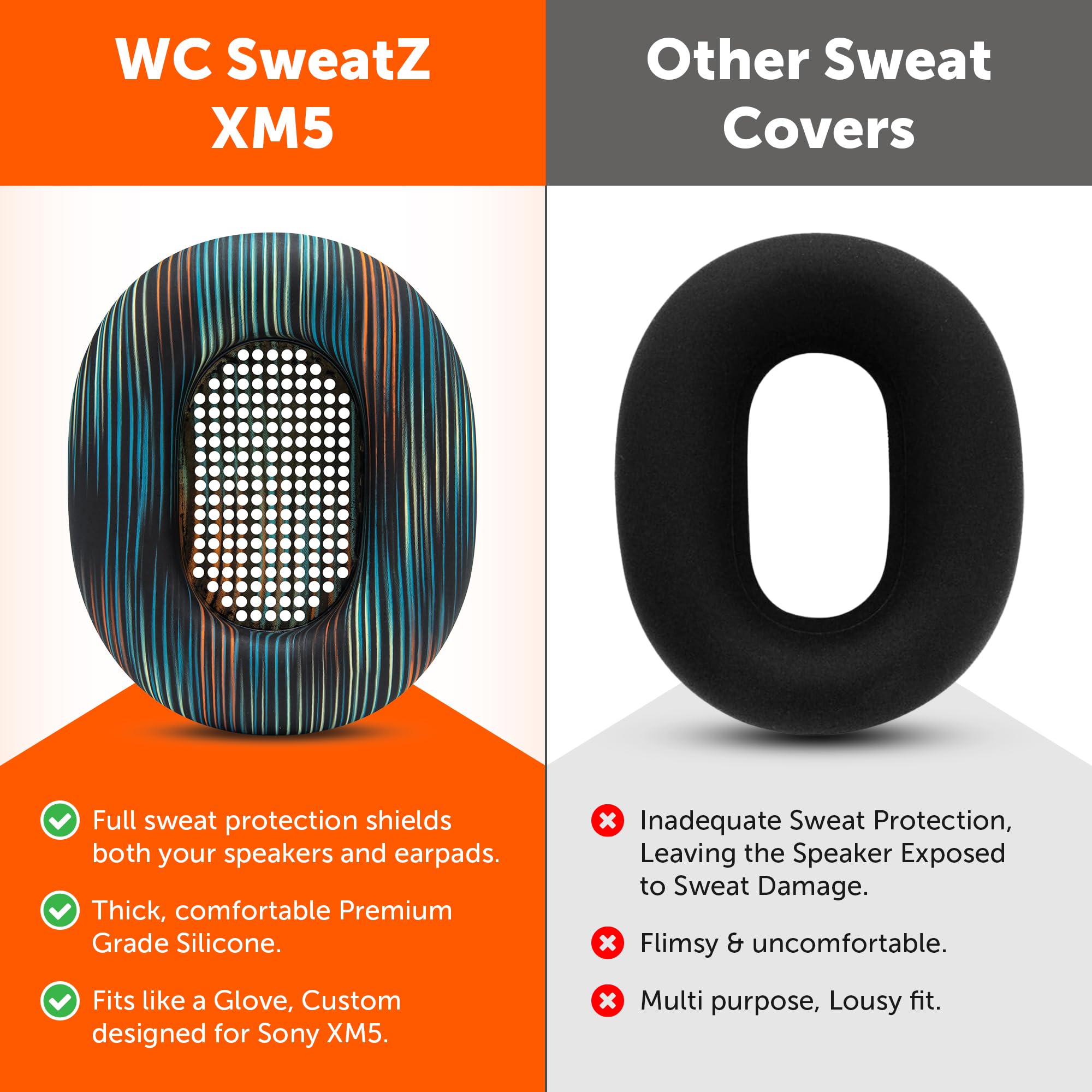 Foto 4 pulgar | Funda Protectora Para Auriculares Wicked Cushions Para Sony Wh1000xm5 - Venta Internacional.