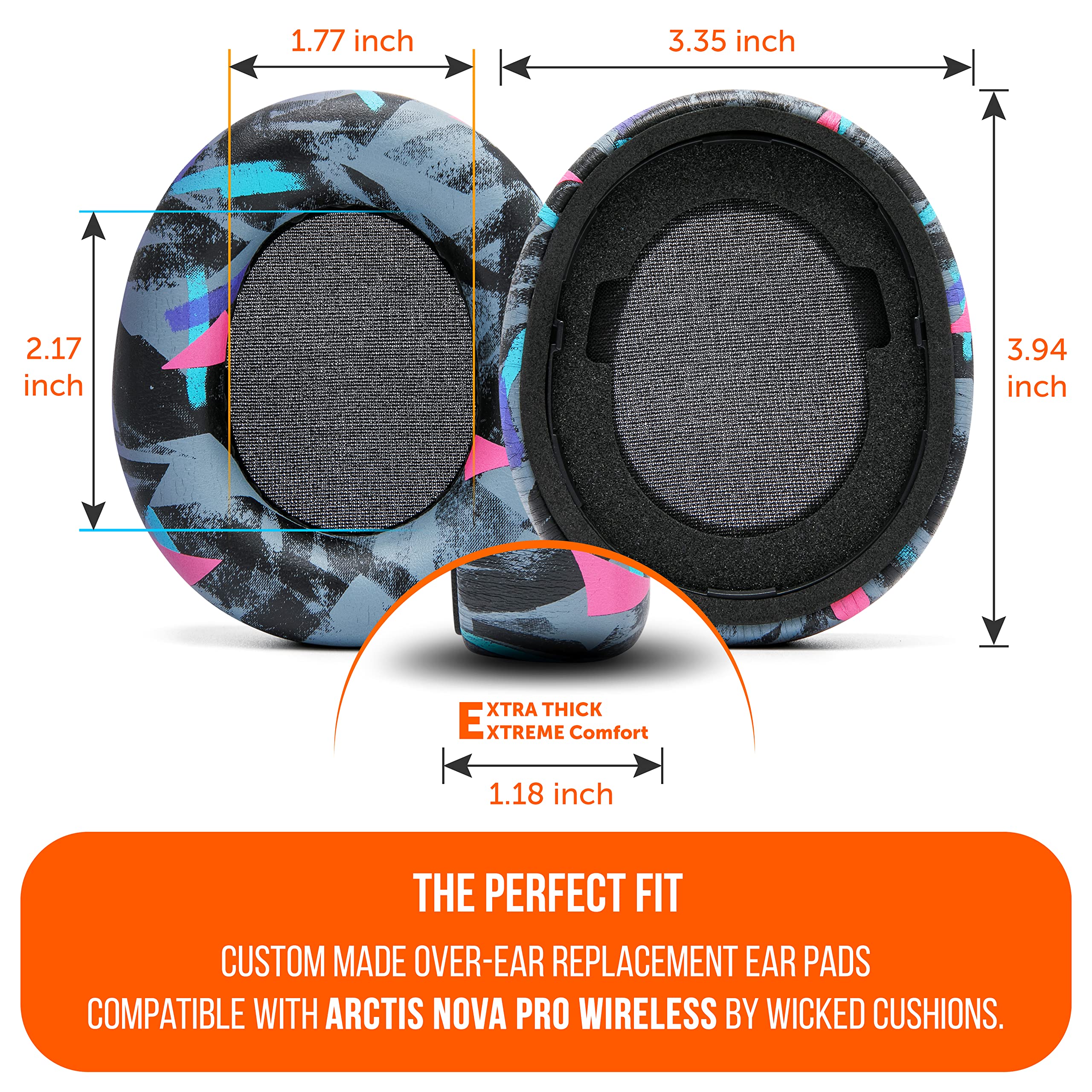 Foto 3 | Almohadillas De Repuesto Wicked Cushions Para Steelseries Arctis Nova Pro Wireless - Venta Internacional.