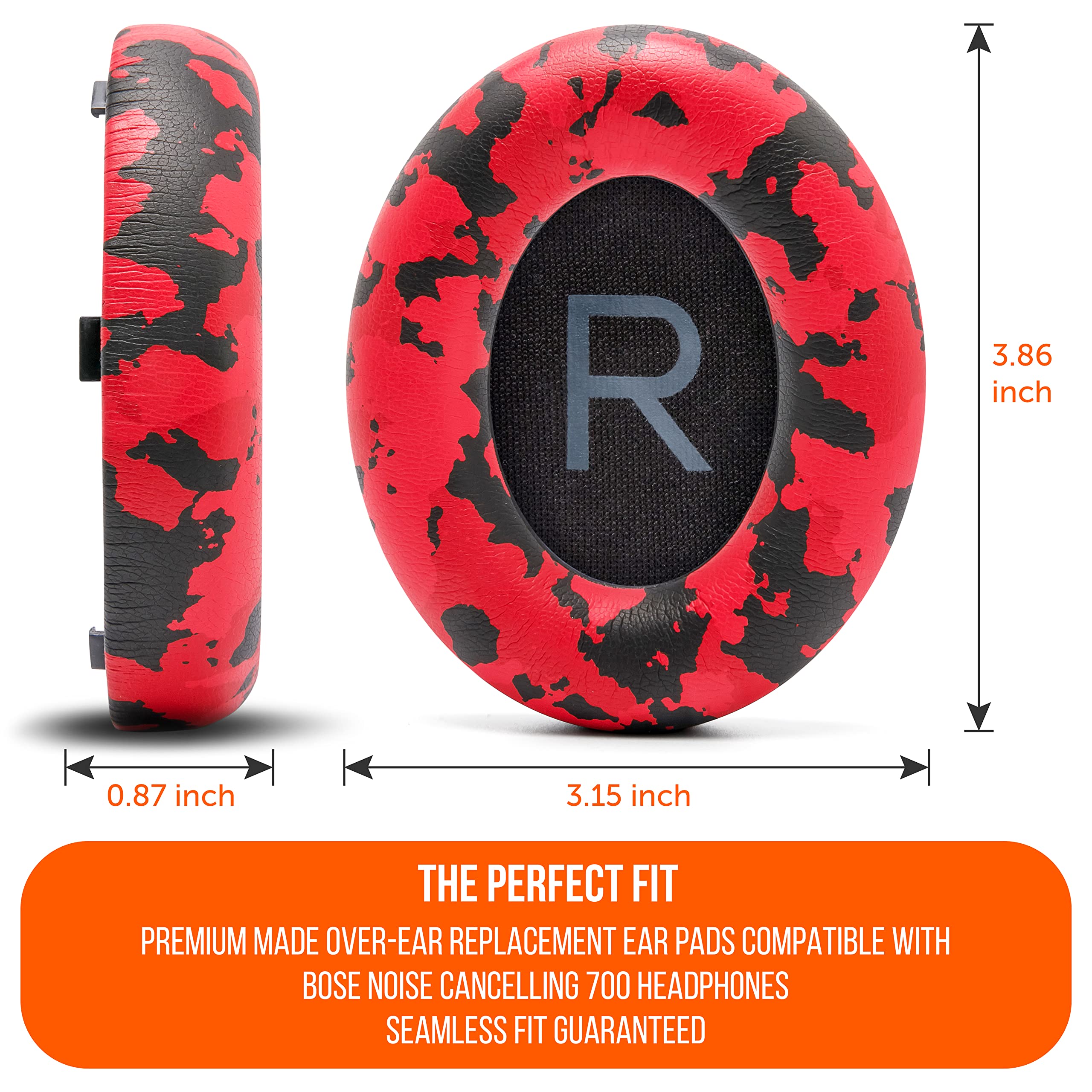 Foto 5 | Almohadillas De Repuesto Wc Wicked Cushions Para Bose 700 Red Camo - Venta Internacional.