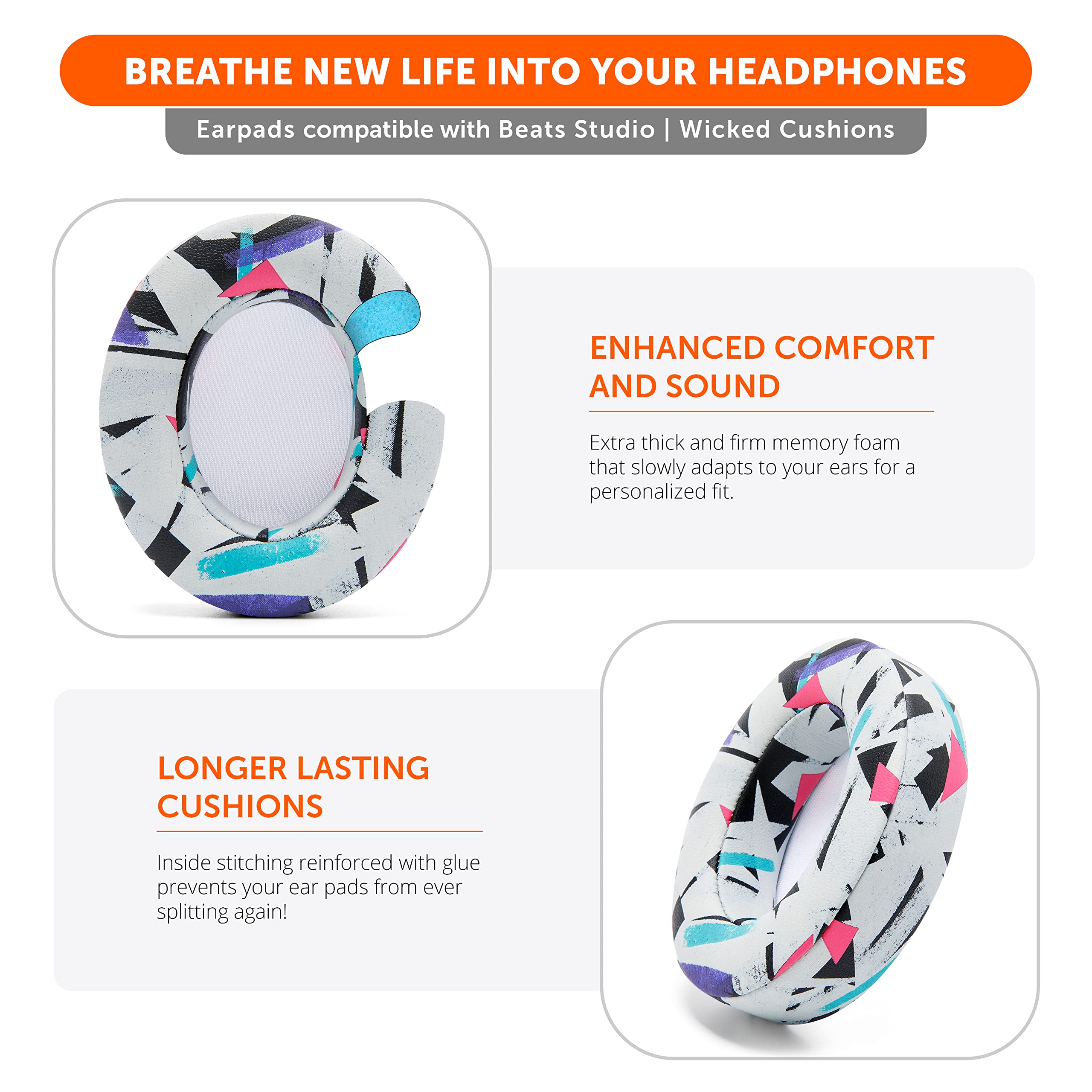 Foto 6 pulgar | Almohadillas De Repuesto Wc Wicked Cushions Para Beats Studio 2 Y 3 - Venta Internacional.