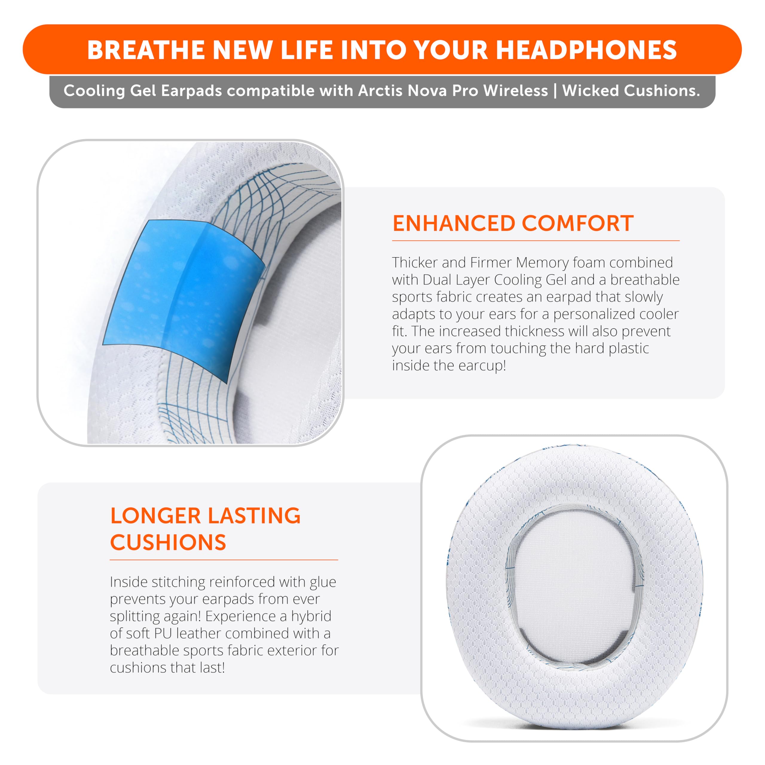Foto 5 pulgar | Almohadillas Wc Freeze Nova Pro Wireless Arctis Nova Pro Wireless - Venta Internacional.