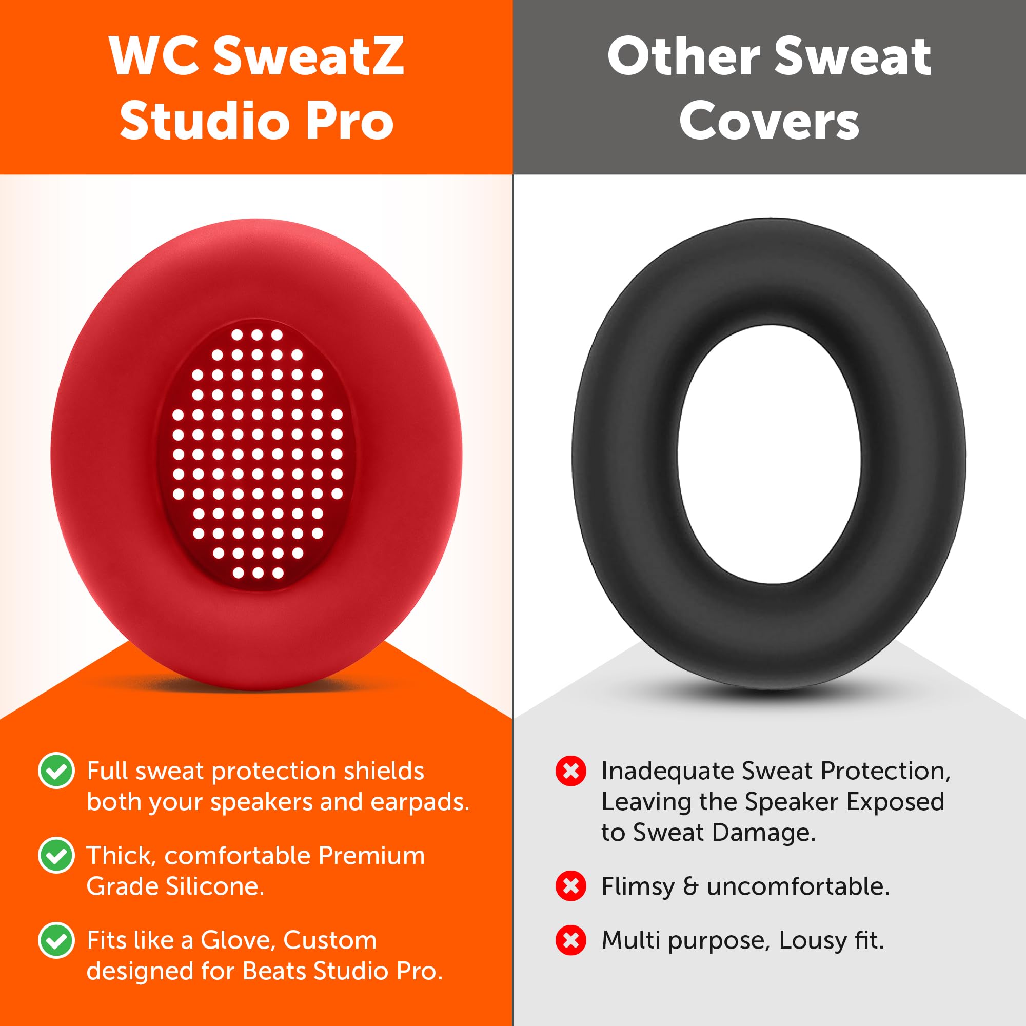 Foto 3 | Fundas Protectoras De Silicona Para Auriculares Beats Studio Pro - Venta Internacional.