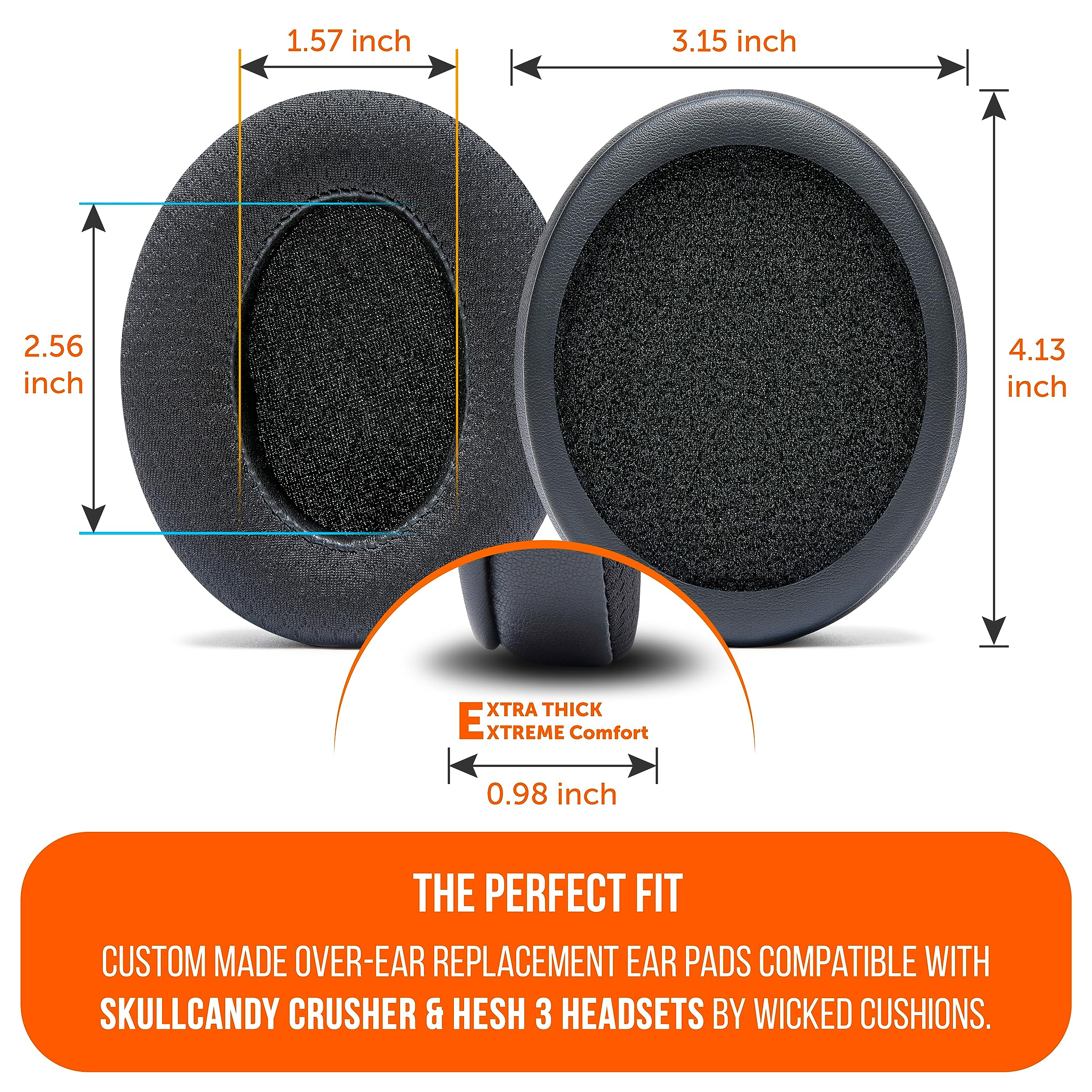 Foto 6 pulgar | Almohadillas De Repuesto Wc Freeze Crusher Para Skullcandy - Venta Internacional.