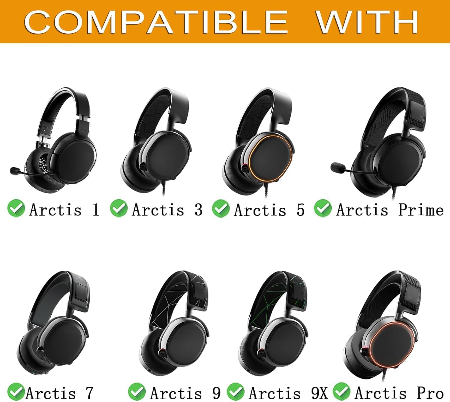 Foto 2 | Almohadillas De Repuesto Para Auriculares Steelseries Arctis - Venta Internacional.