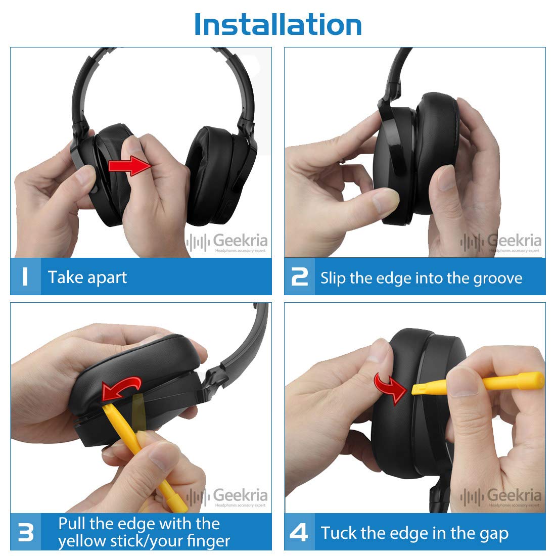 Foto 6 pulgar | Almohadillas De Repuesto Geekria Nova Para Skullcandy Crusher - Venta Internacional.