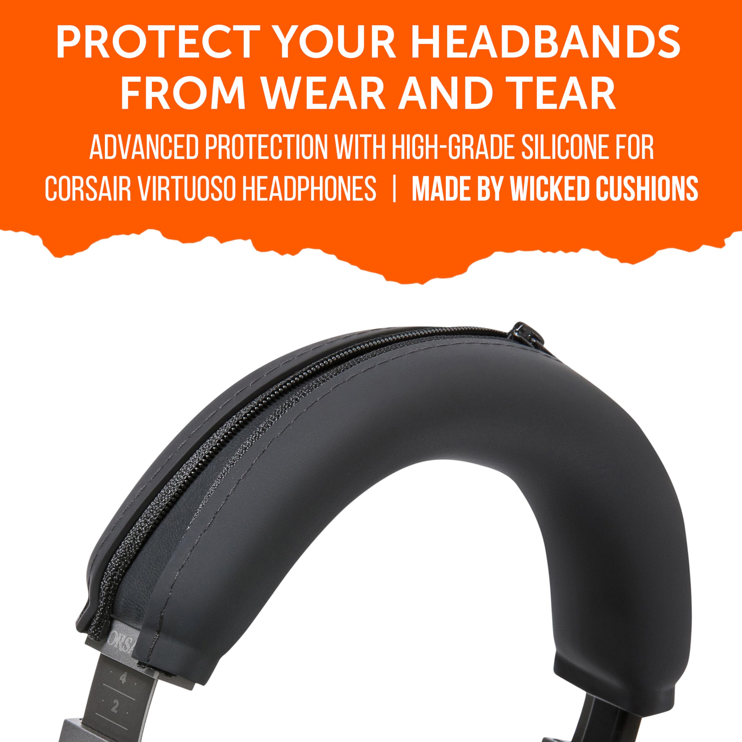 Foto 7 pulgar | Funda De Diadema Wc Bandz Virtuoso V2 Silicone Para Corsair Virtuoso - Venta Internacional.