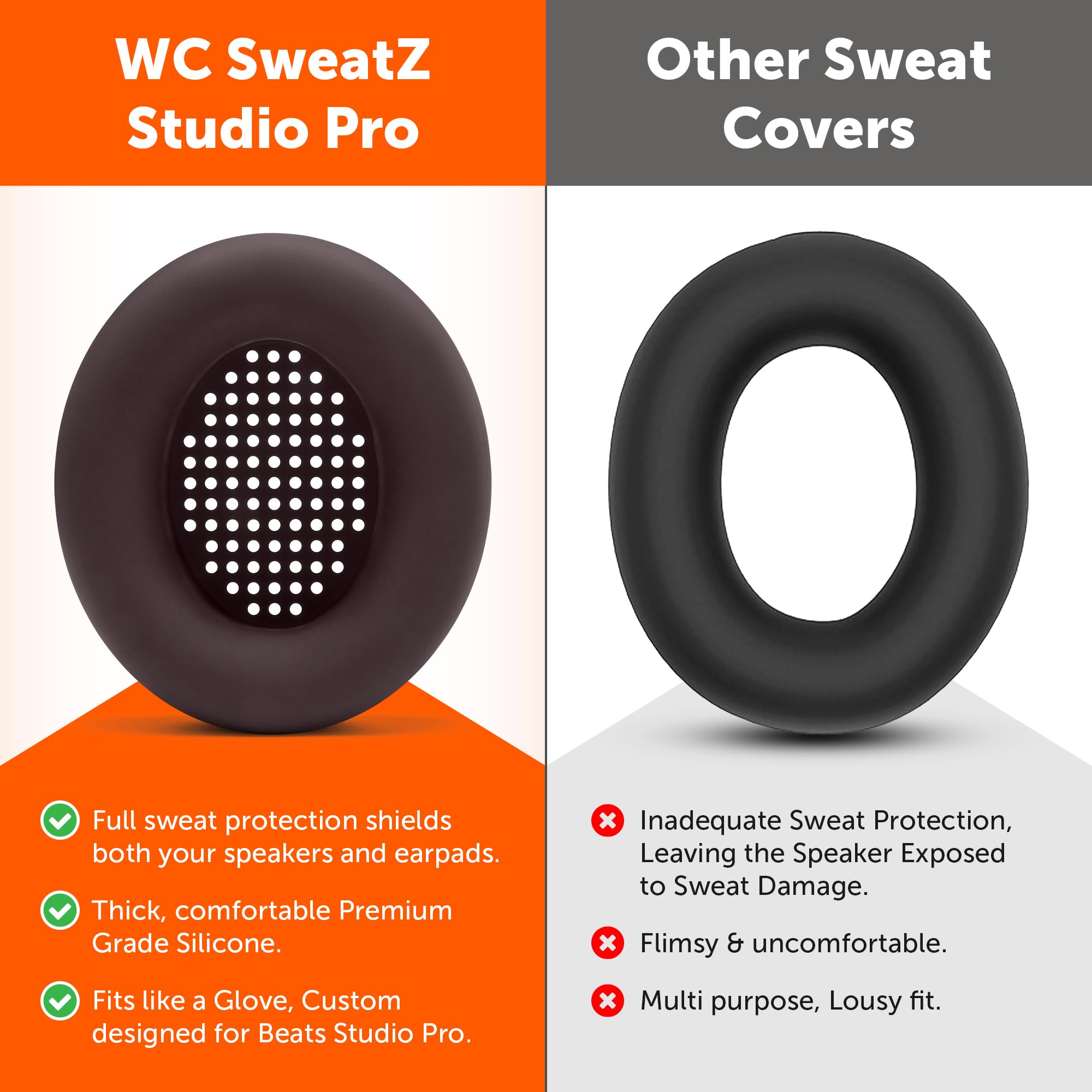 Foto 4 pulgar | Fundas Protectoras De Silicona Para Auriculares Beats Studio Pro - Venta Internacional.