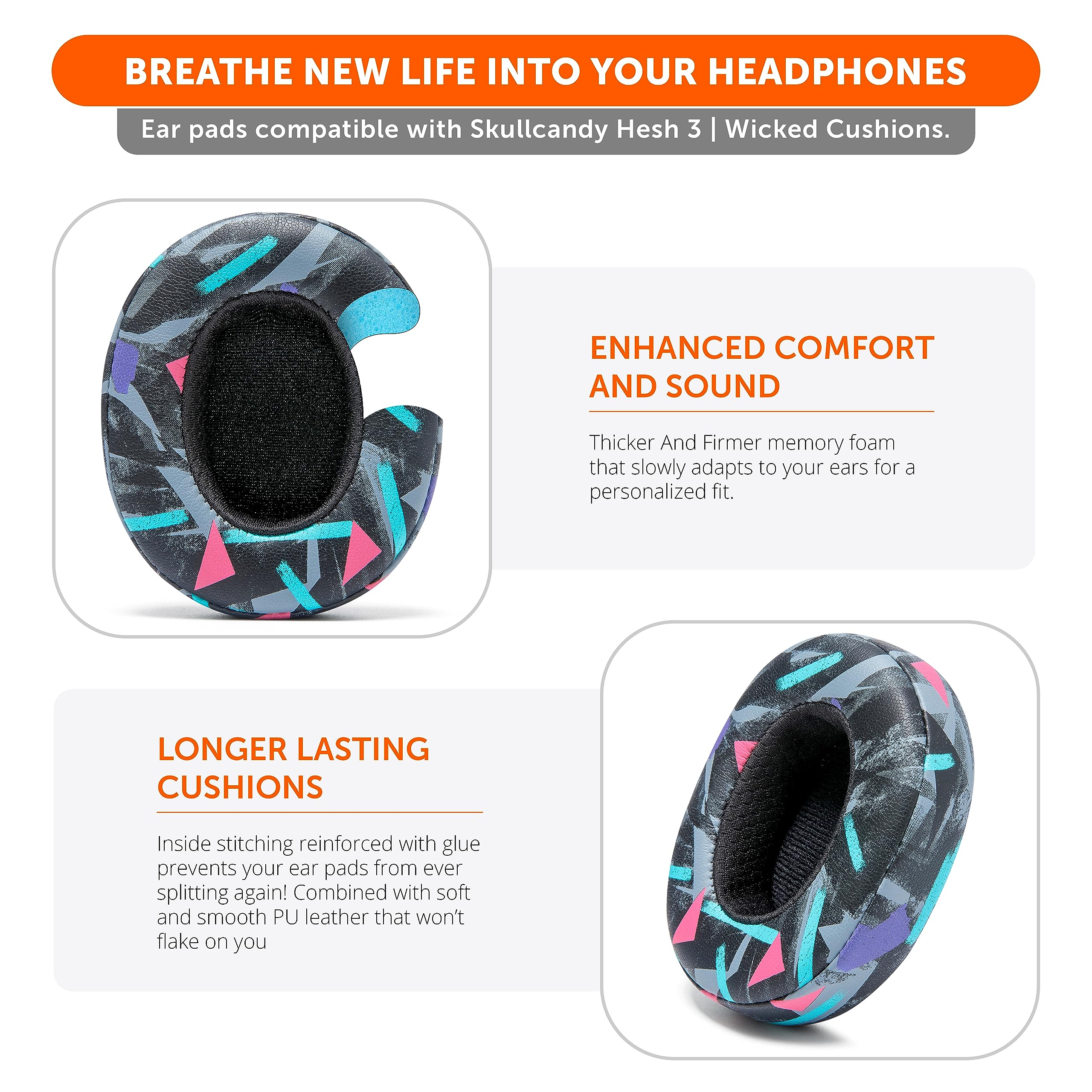 Foto 4 | Almohadillas De Repuesto Para Skullcandy Hesh 3 Y Crusher - Venta Internacional.