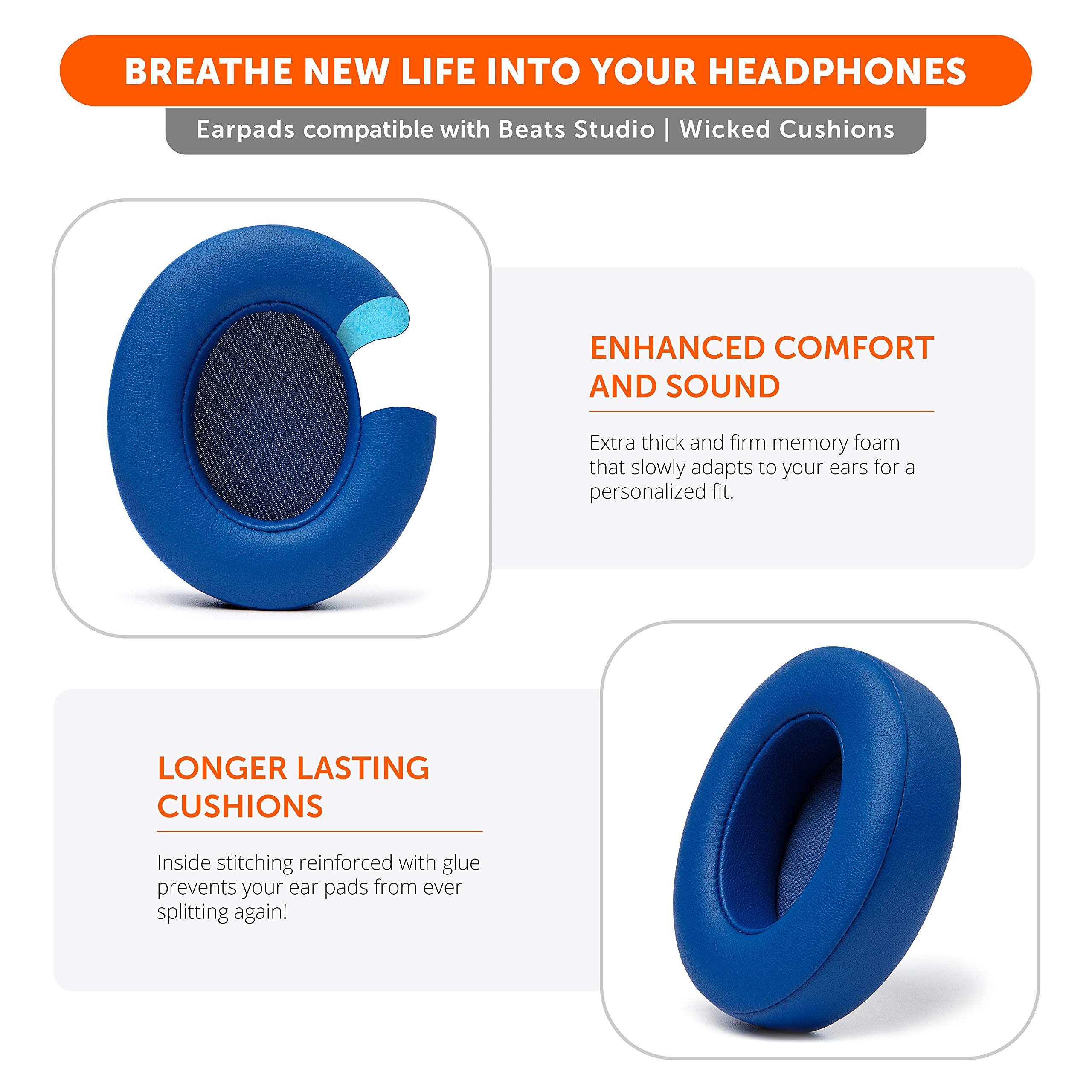 Foto 4 | Almohadillas De Repuesto Wc Wicked Cushions Para Beats Studio 2 Y 3 - Venta Internacional.
