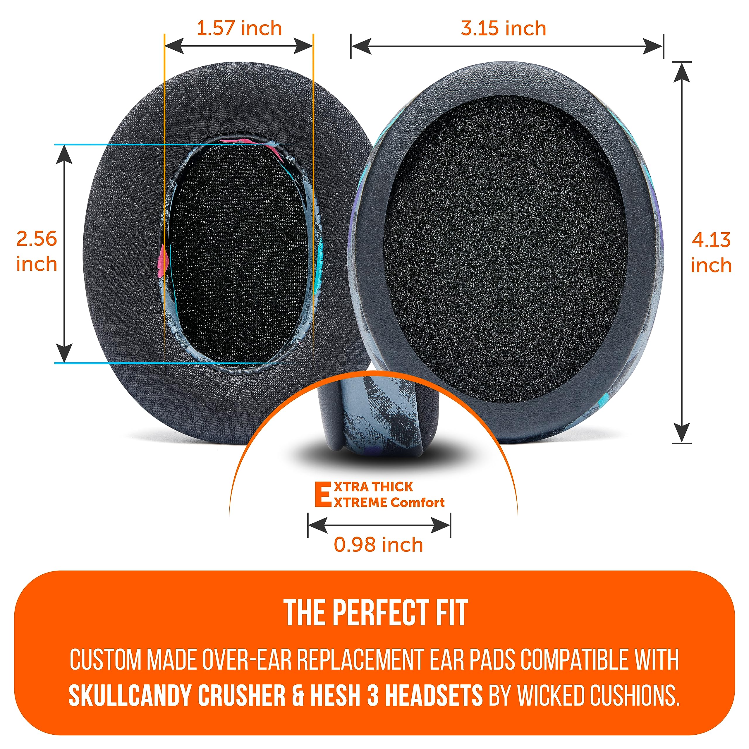 Foto 6 pulgar | Almohadillas De Repuesto Wc Freeze Crusher Para Skullcandy - Venta Internacional.