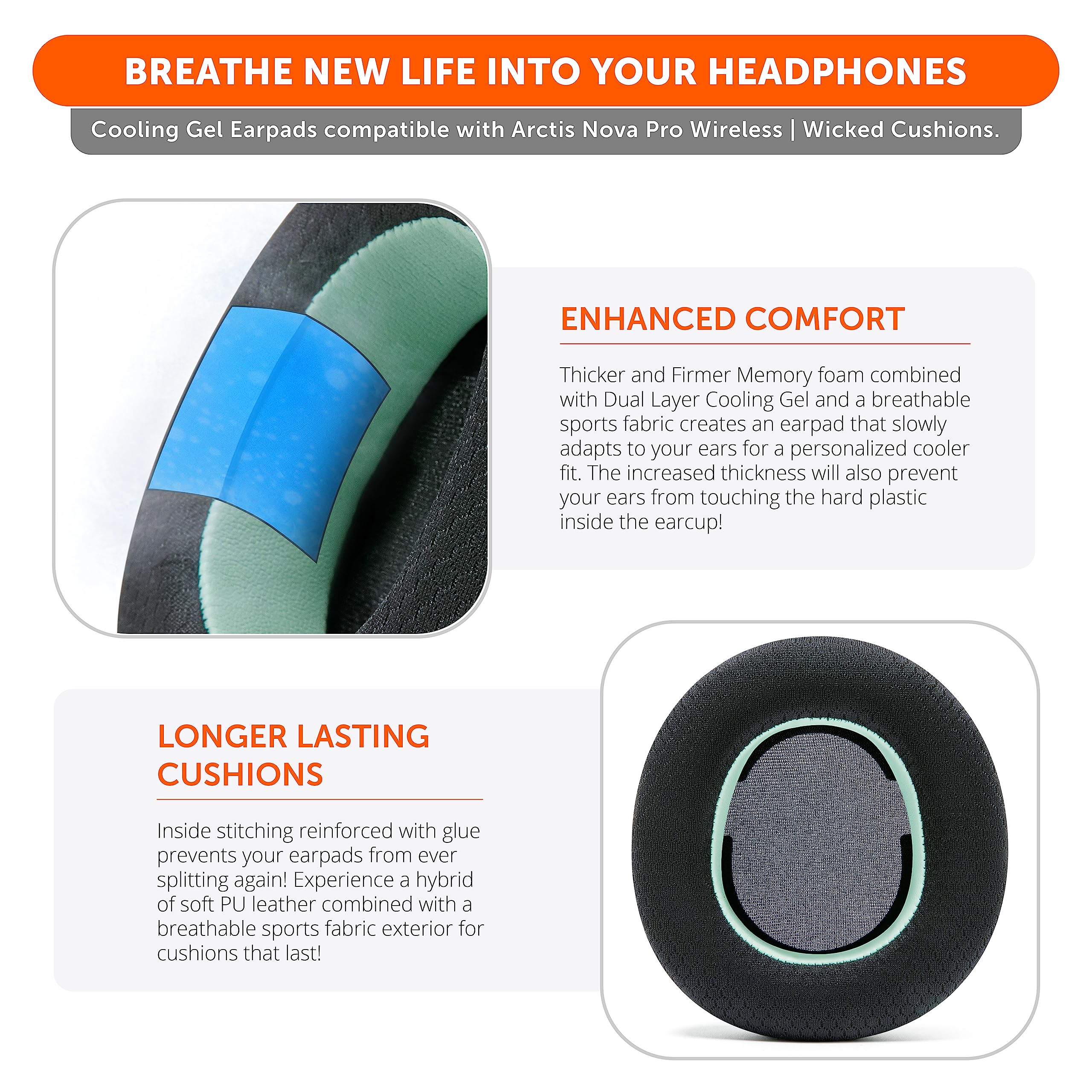 Foto 5 pulgar | Almohadillas Wc Freeze Nova Pro Wireless Arctis Nova Pro Wireless - Venta Internacional.