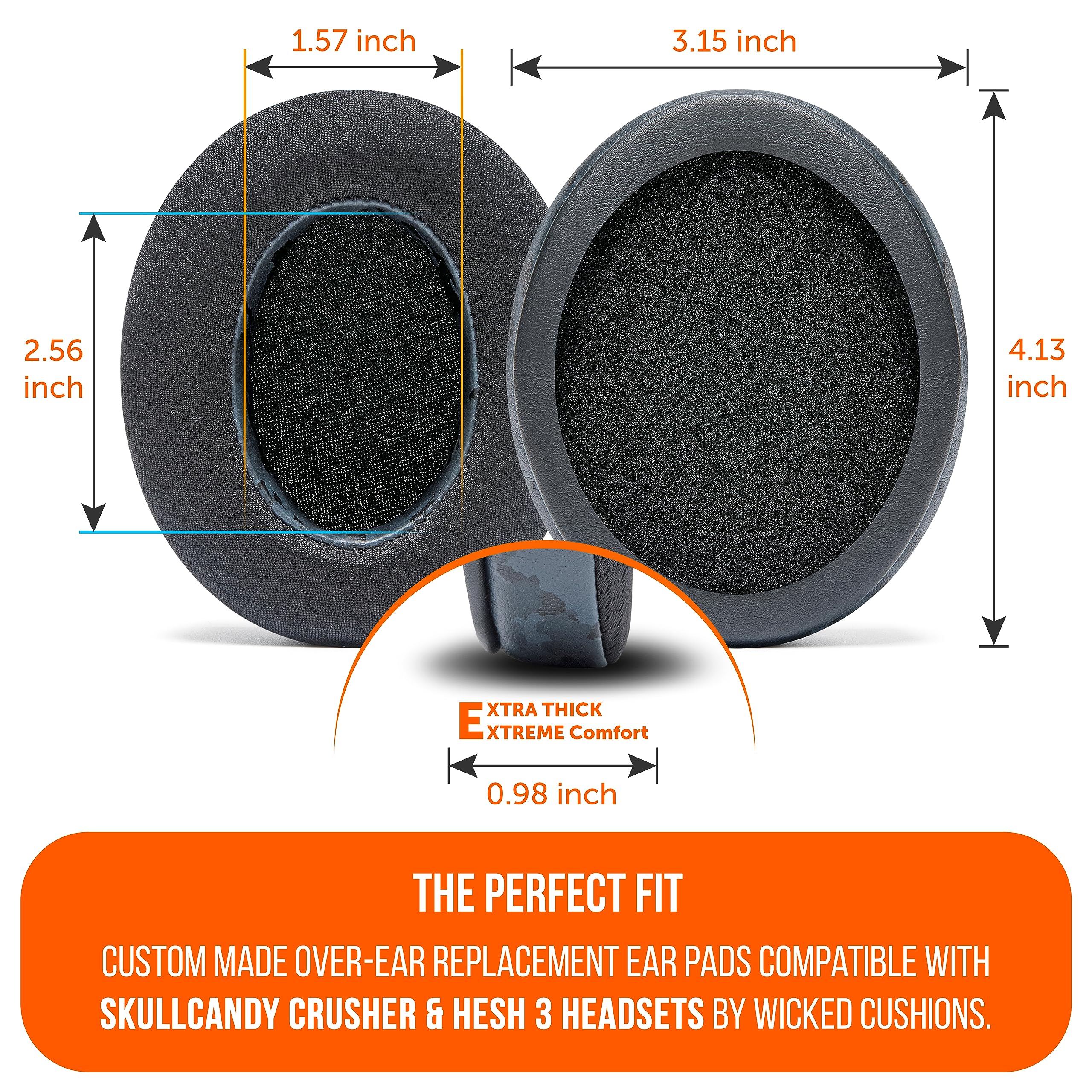 Foto 5 | Almohadillas De Repuesto Wc Freeze Crusher Para Skullcandy - Venta Internacional.