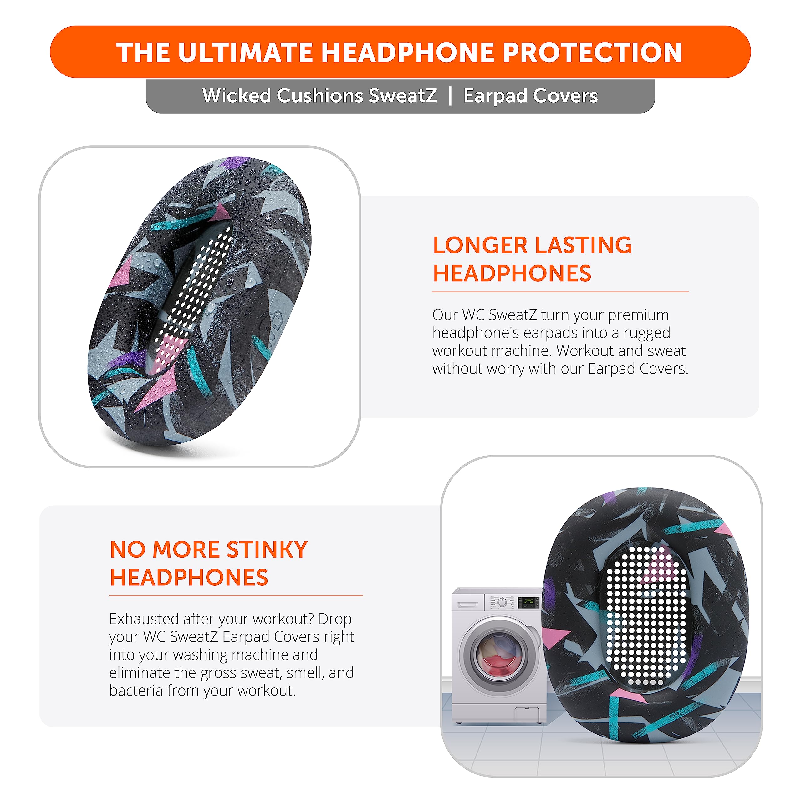 Foto 5 pulgar | Fundas De Baño Wicked Cushions Wc Sweatz Xm5 Para Sony Wh1000xm5 - Venta Internacional.