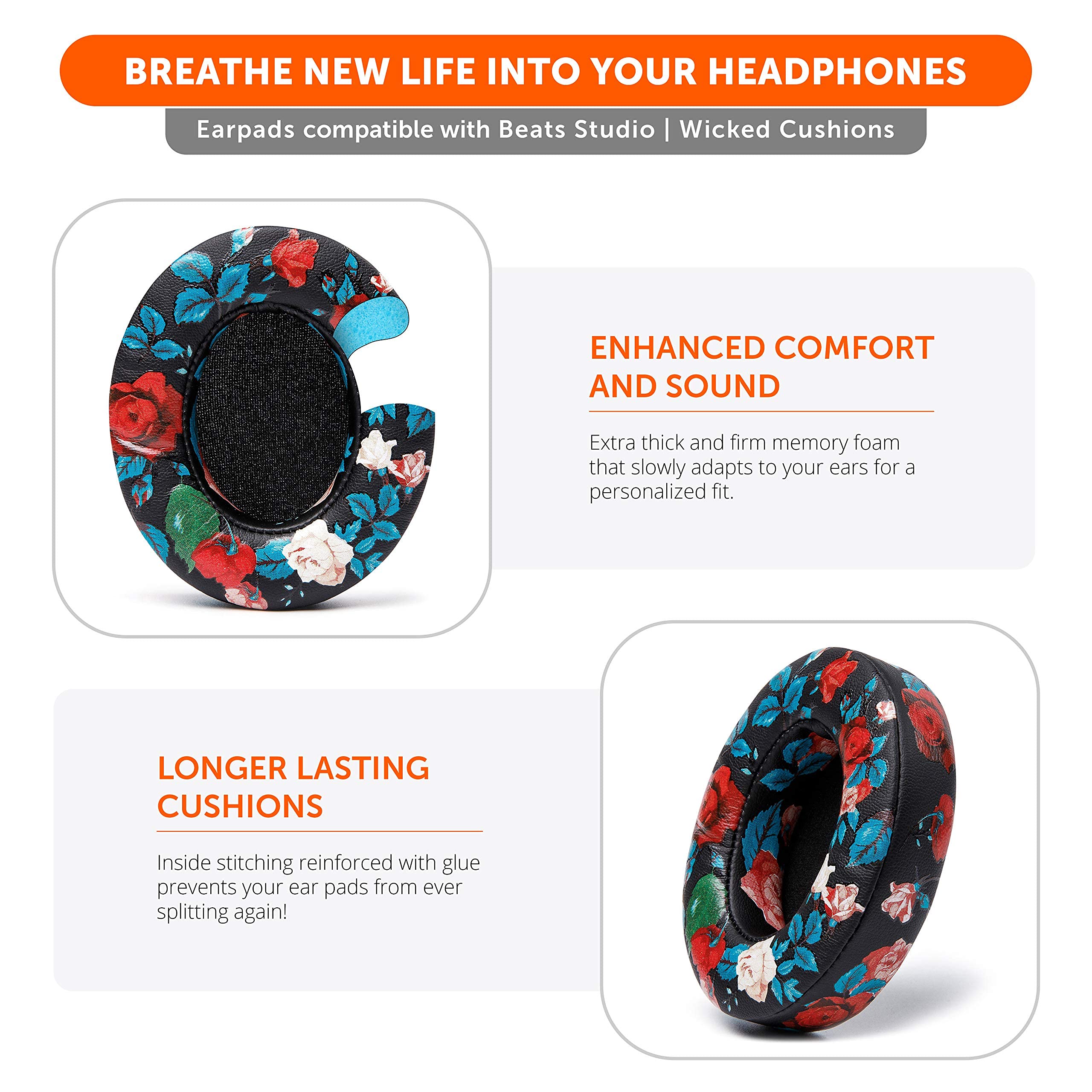 Foto 5 pulgar | Almohadillas De Repuesto Wc Wicked Cushions Para Beats Studio 2 Y 3 - Venta Internacional.