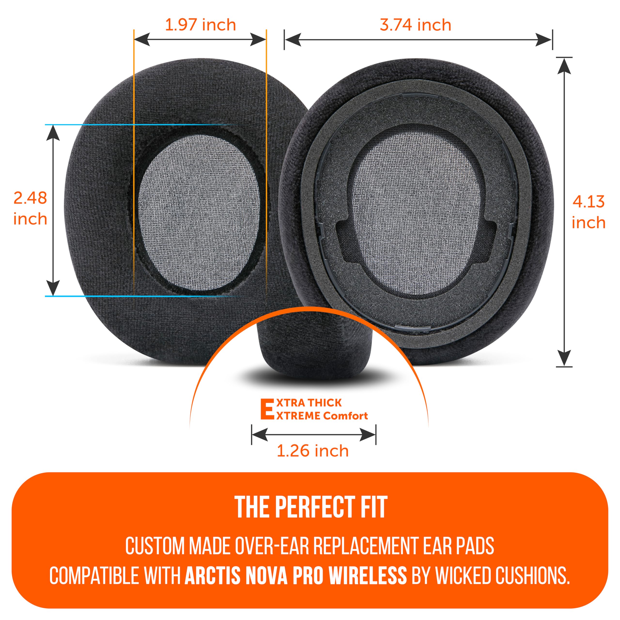 Foto 6 | Almohadillas Wc Stealthz Nova Pro Wireless Arctis Nova Pro Black - Venta Internacional.
