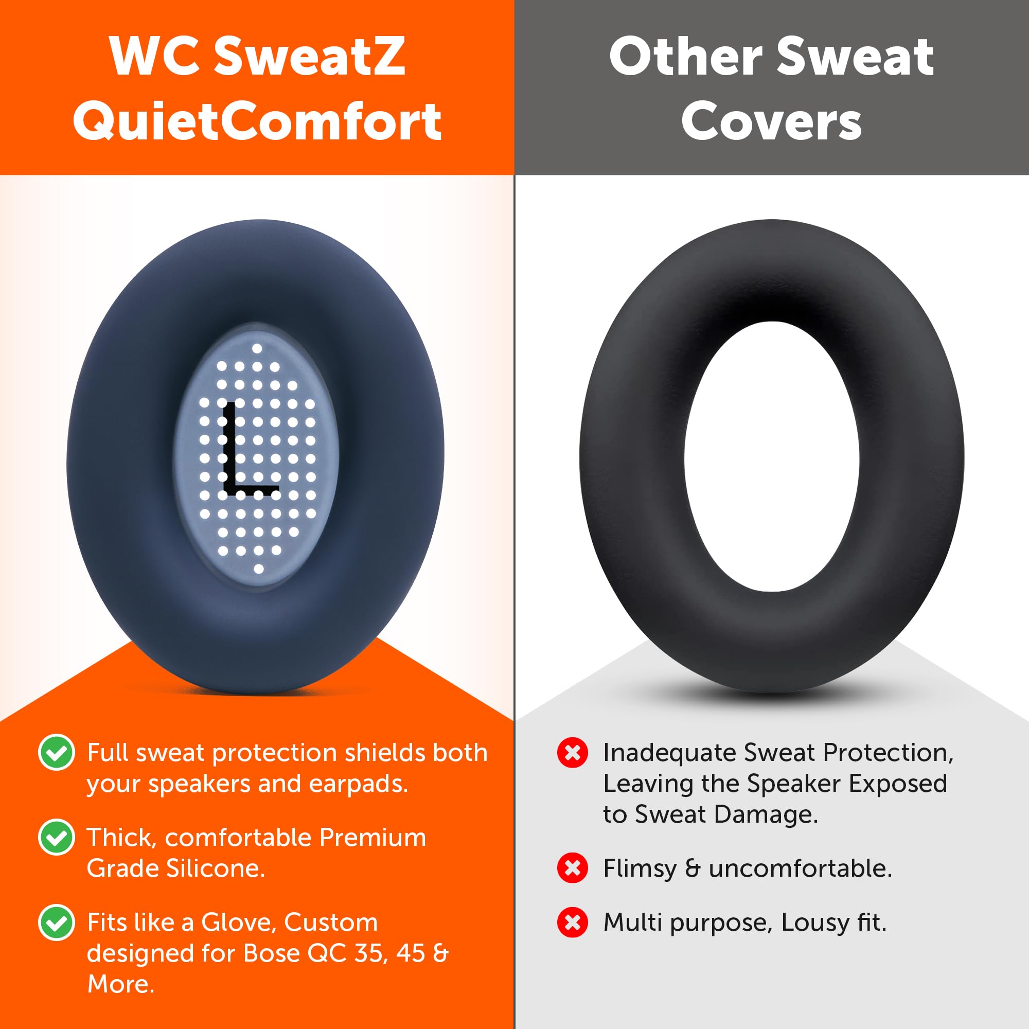 Foto 2 | Fundas Para Auriculares Wc Sweatz Quietcomfort Para Bose Qc 45/35/35ii - Venta Internacional.