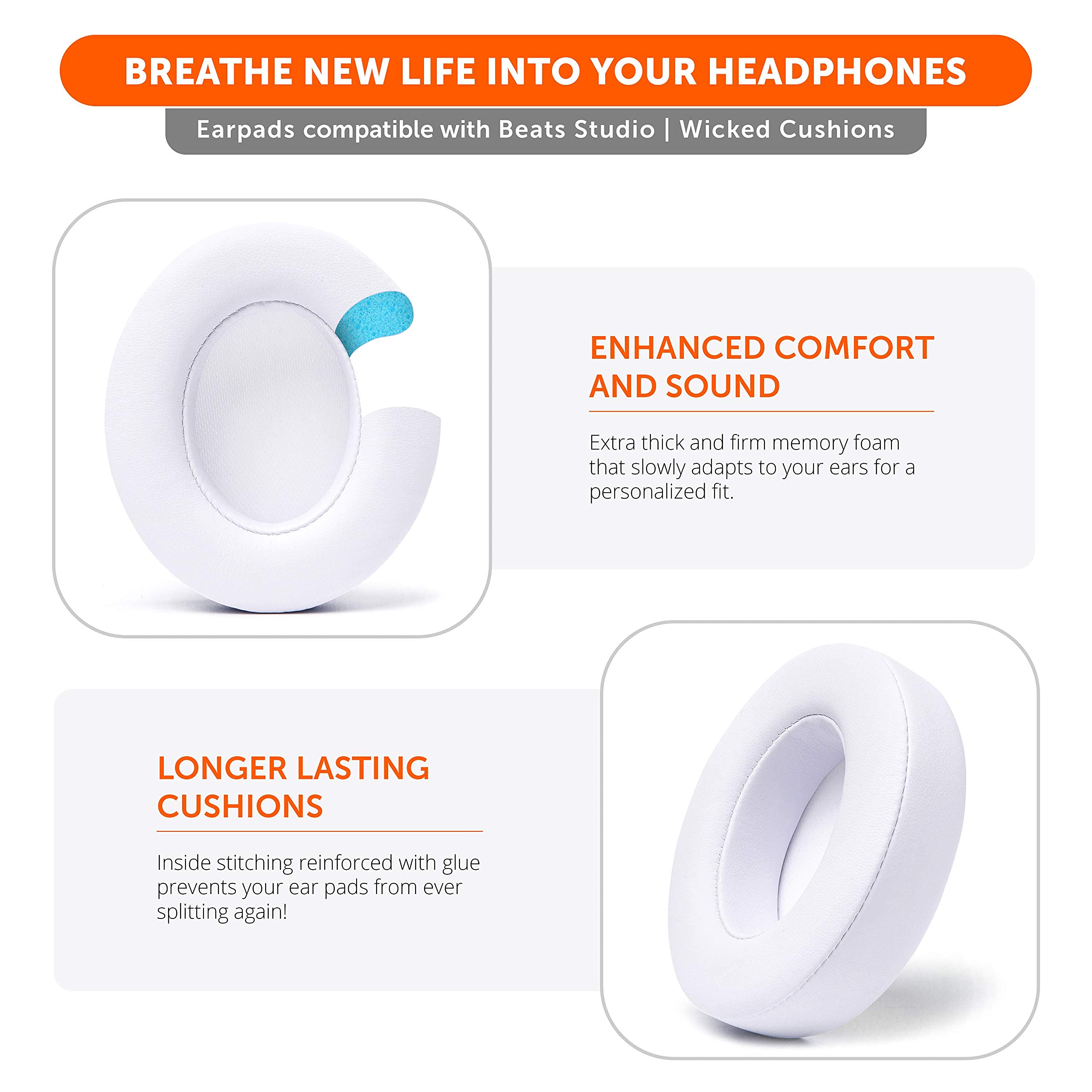 Foto 5 pulgar | Almohadillas De Repuesto Wc Wicked Cushions Para Beats Studio 2 Y 3 - Venta Internacional.
