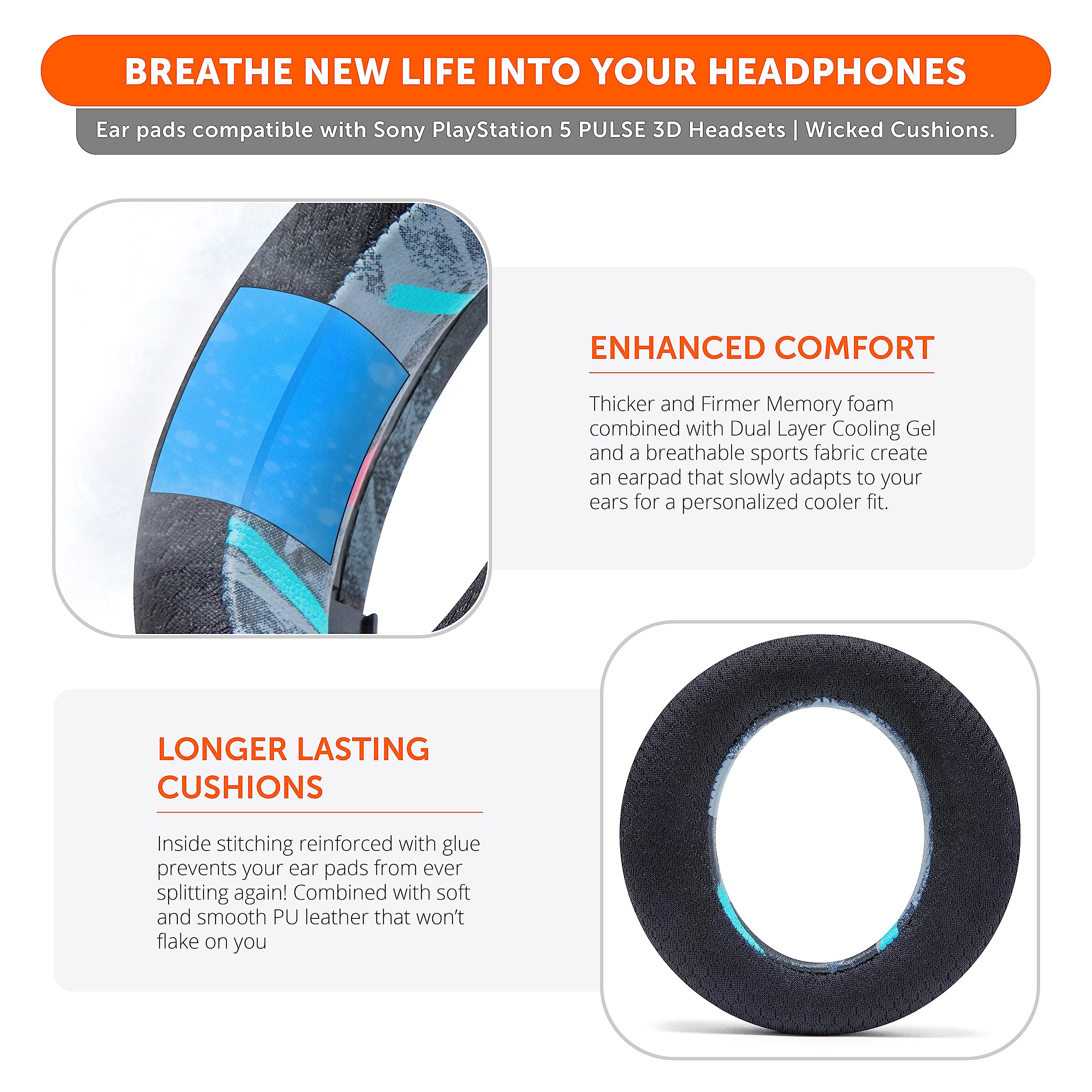 Foto 5 pulgar | Auriculares Wc Freeze Pulse 3d En Gel Refrigerante Para Sony Ps5 Pulse 3d - Venta Internacional.