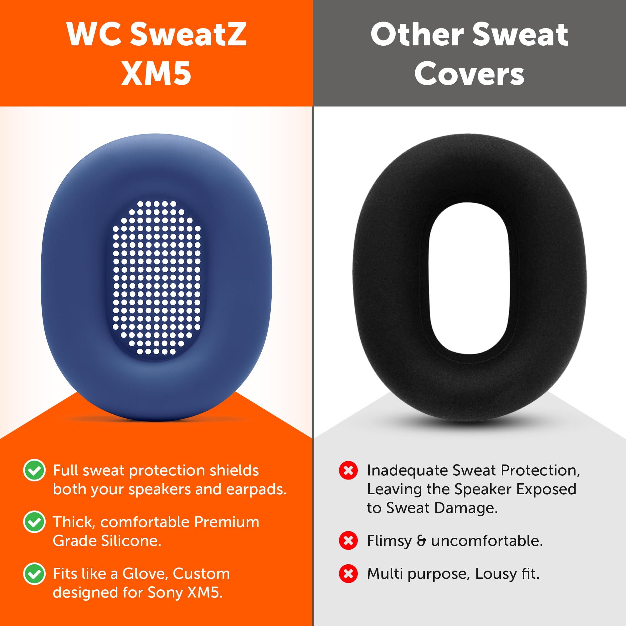 Foto 4 pulgar | Funda Protectora Para Auriculares Wicked Cushions Para Sony Wh1000xm5 - Venta Internacional.