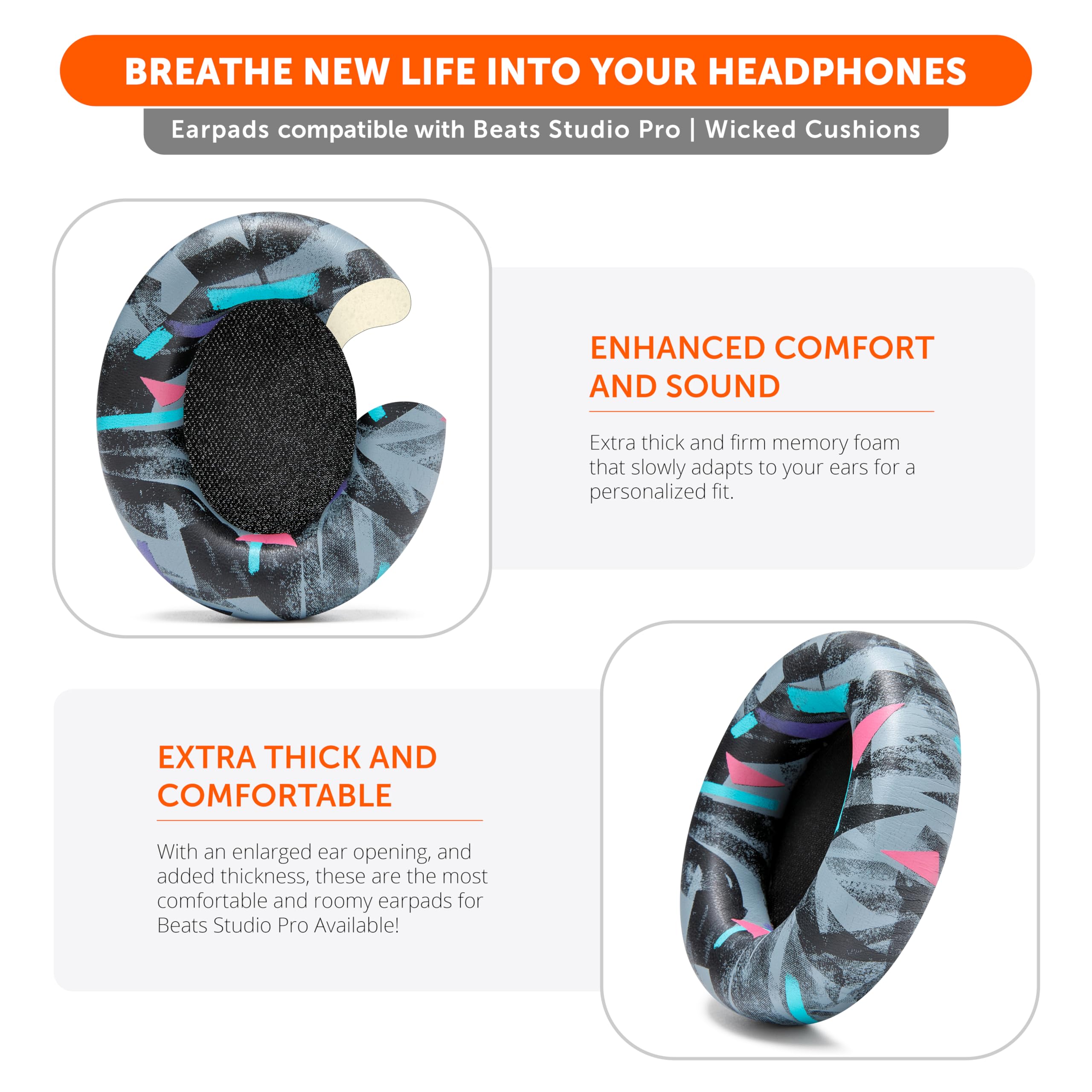 Foto 6 pulgar | Almohadillas De Repuesto Wicked Cushions Para Beats Studio Pro - Venta Internacional.