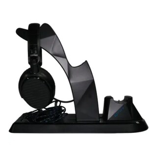 Foto 2 | Auriculares con Soporte 4Gamers Negros Ultimate Gaming Station For Ps5